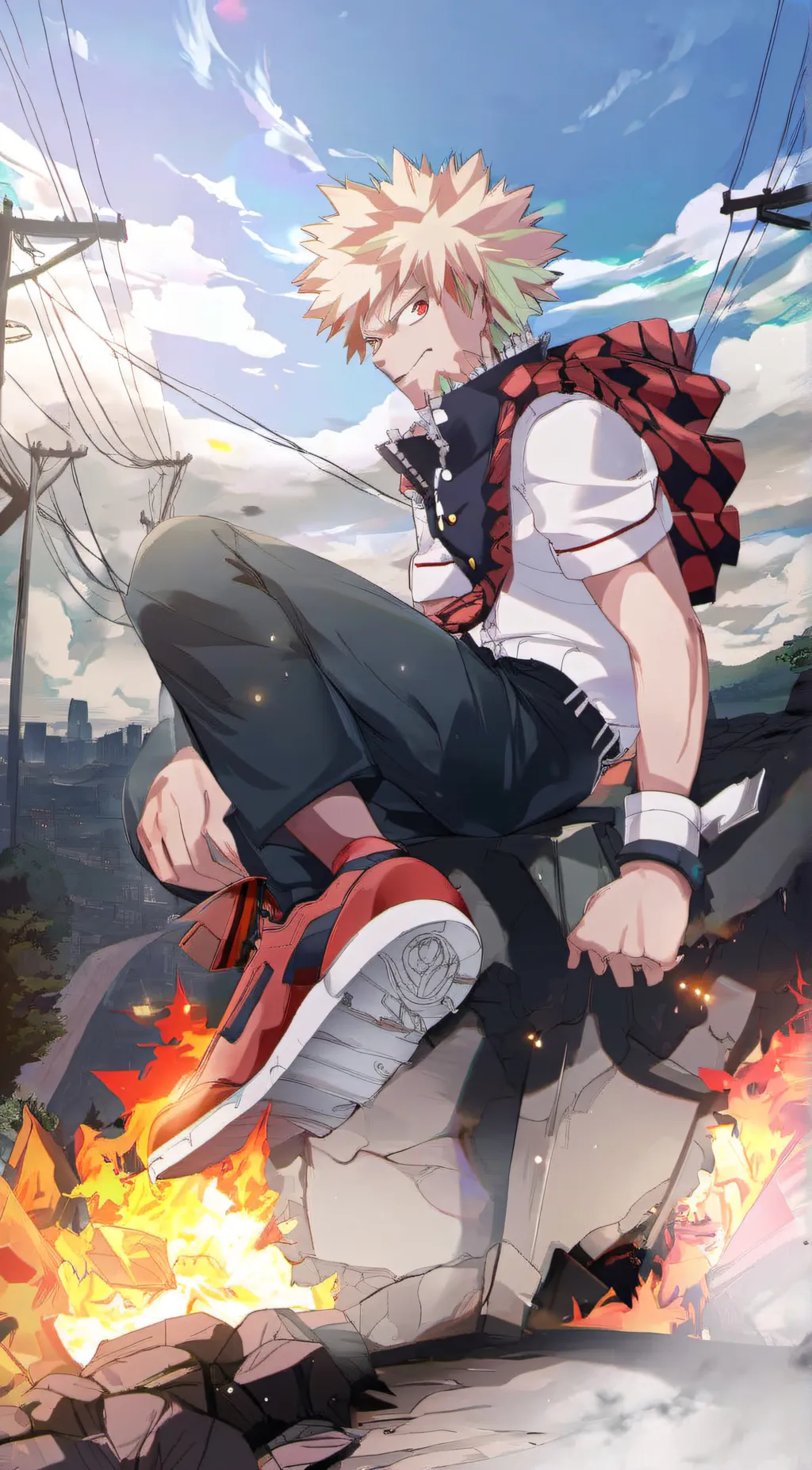 ai character: bakugou background