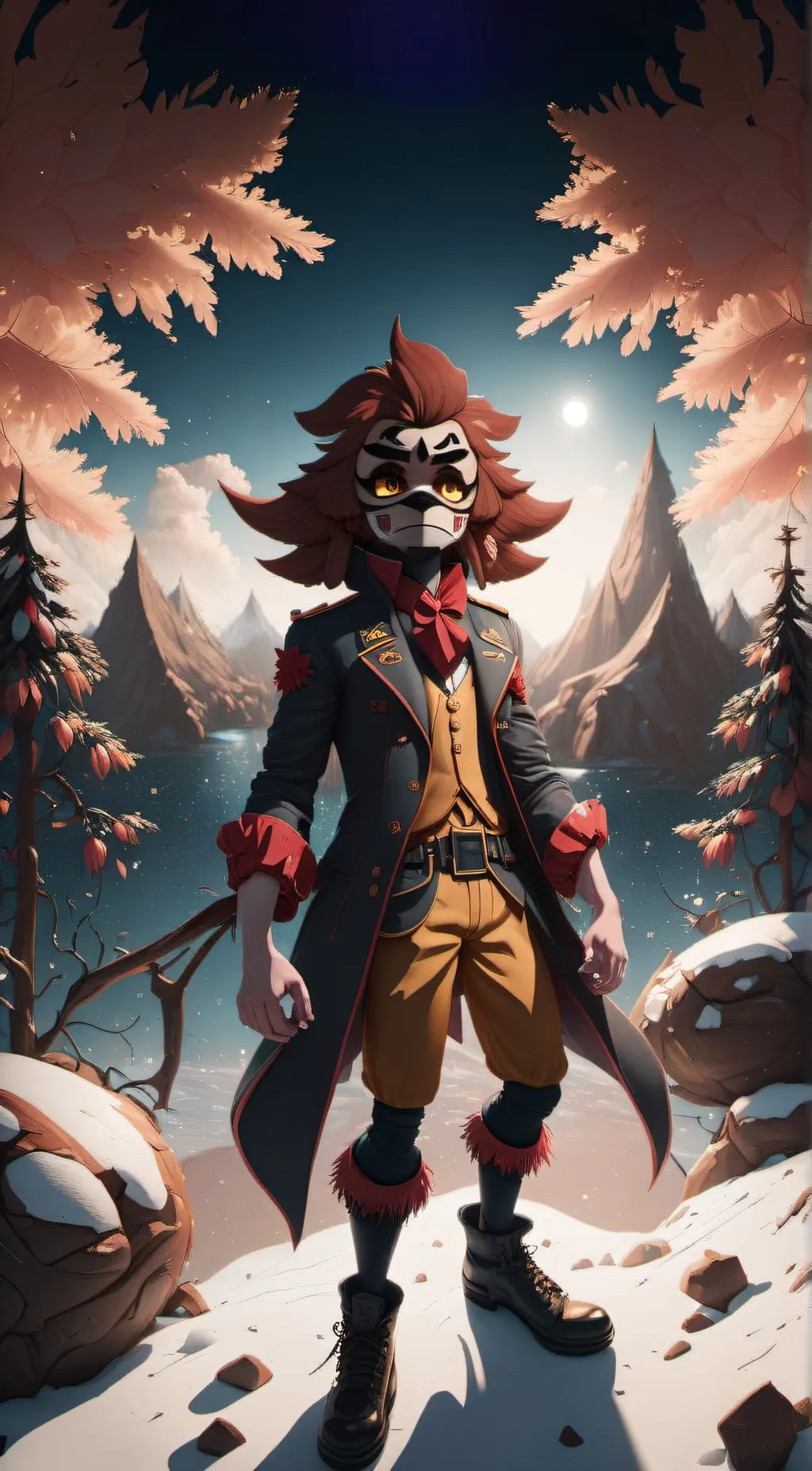 ai character: foxy background