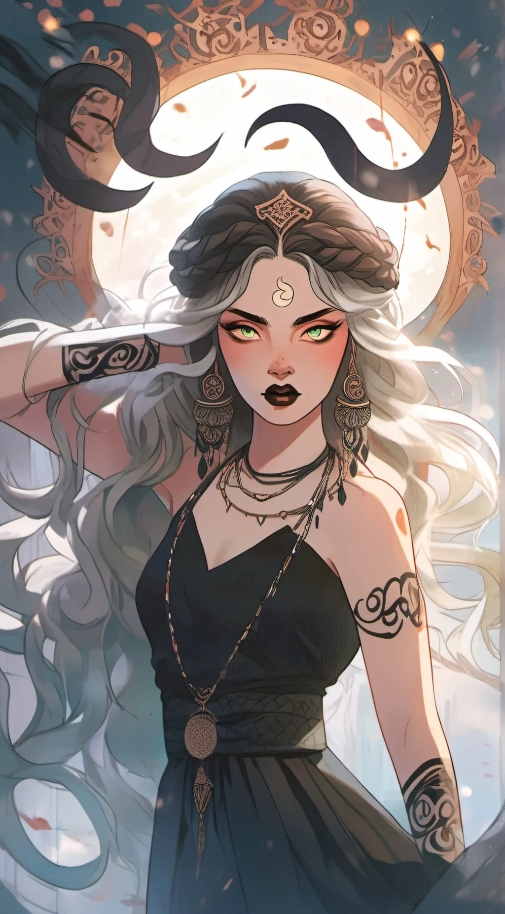 ai character: Ashley  background