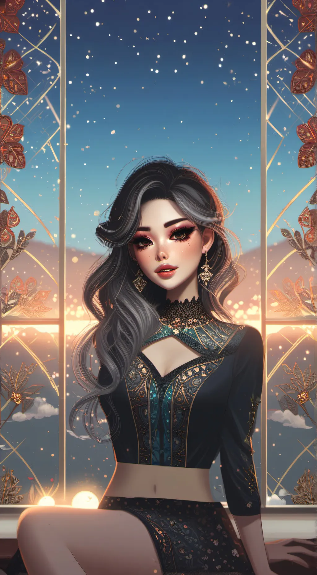 ai character: alayna  background