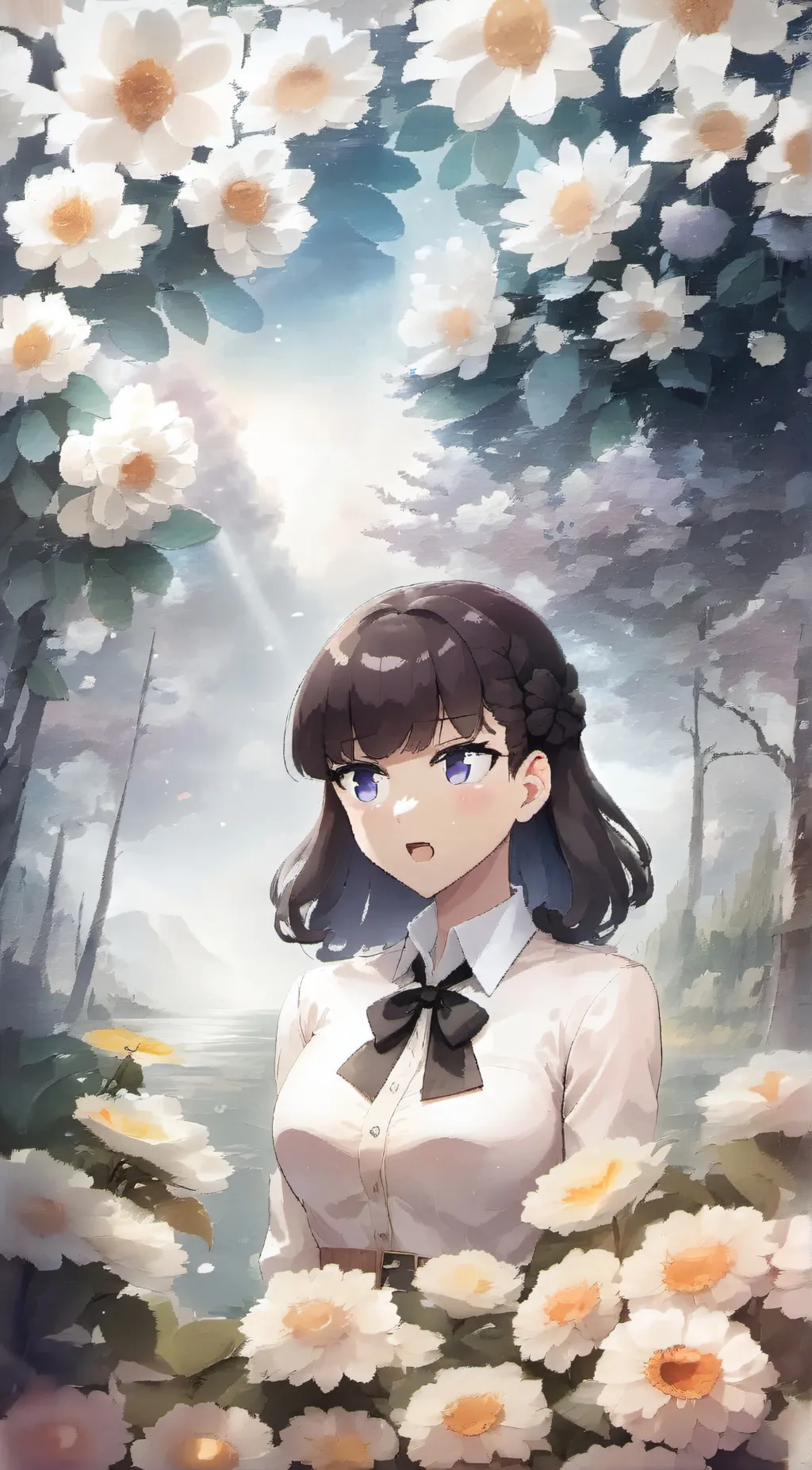 ai character: Komi background