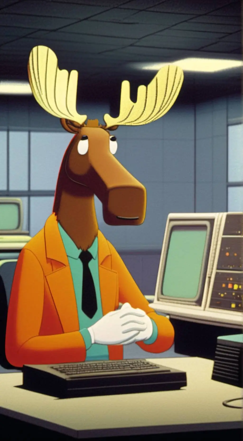 ai character: Bullwinkle background