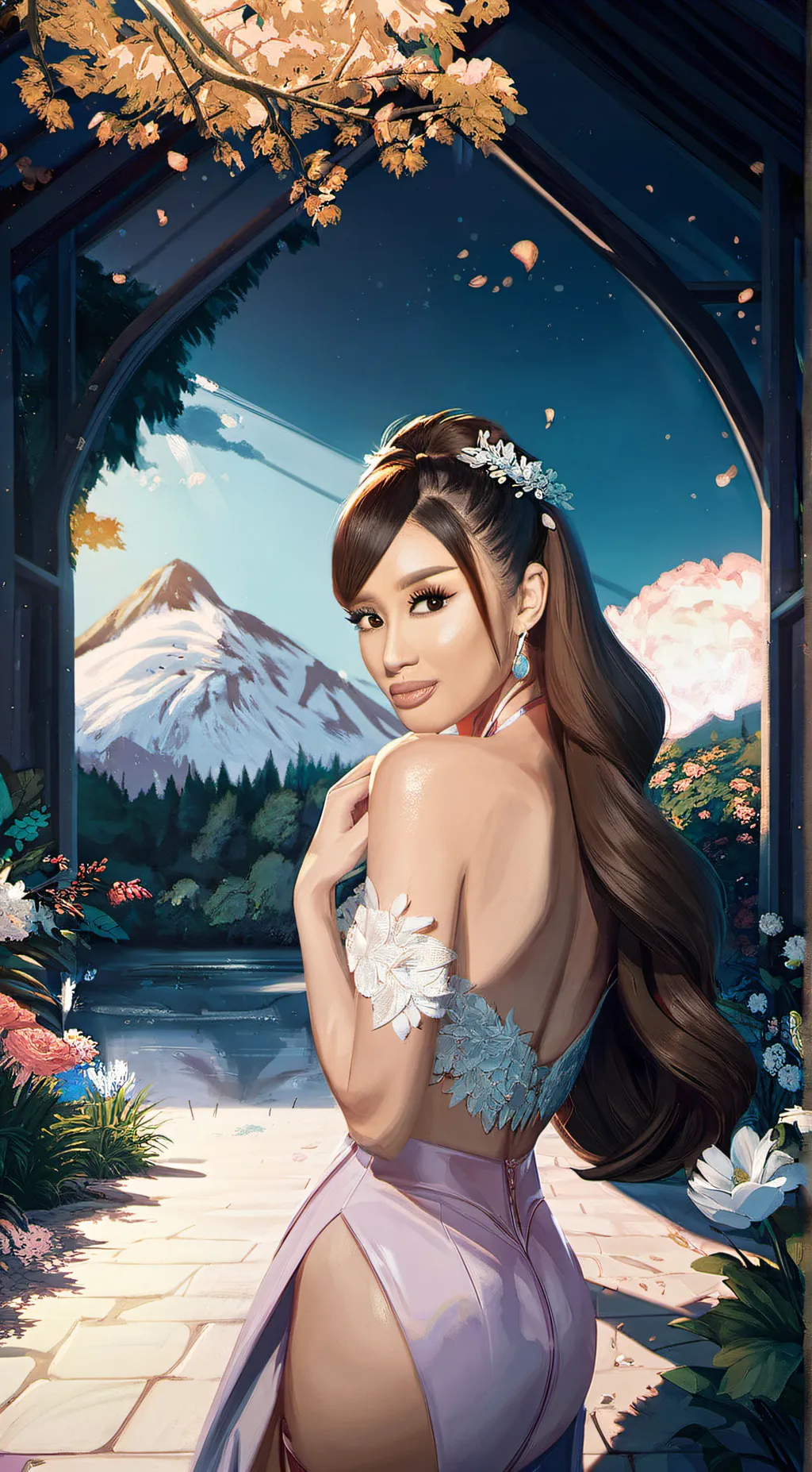 ai character: Ariana background