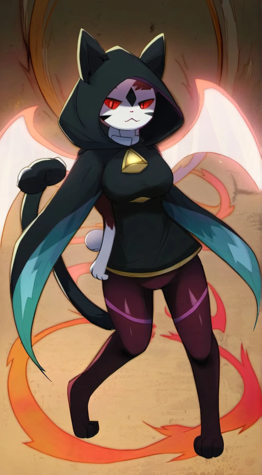 ai character: Crystal background