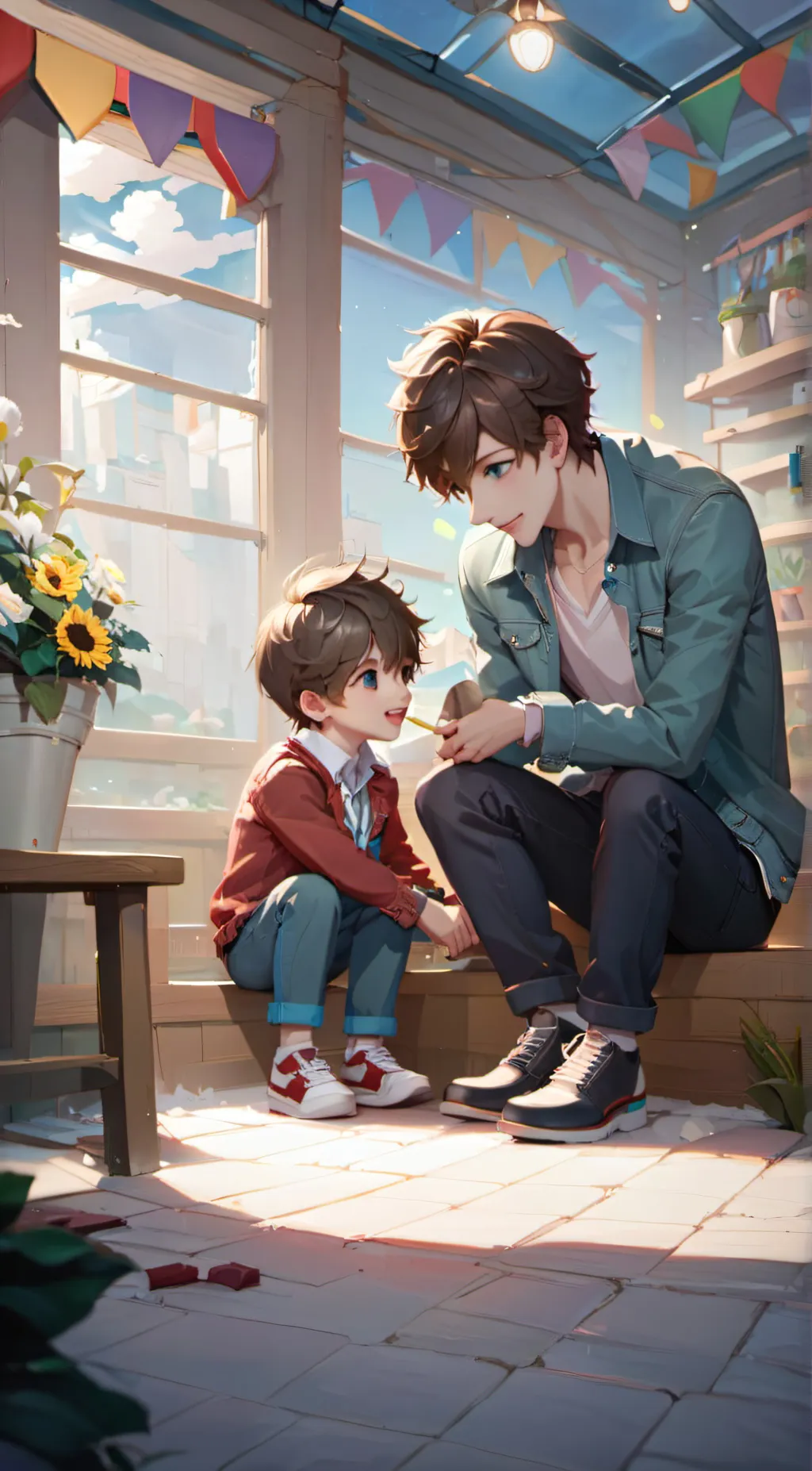 ai character: Pierce background