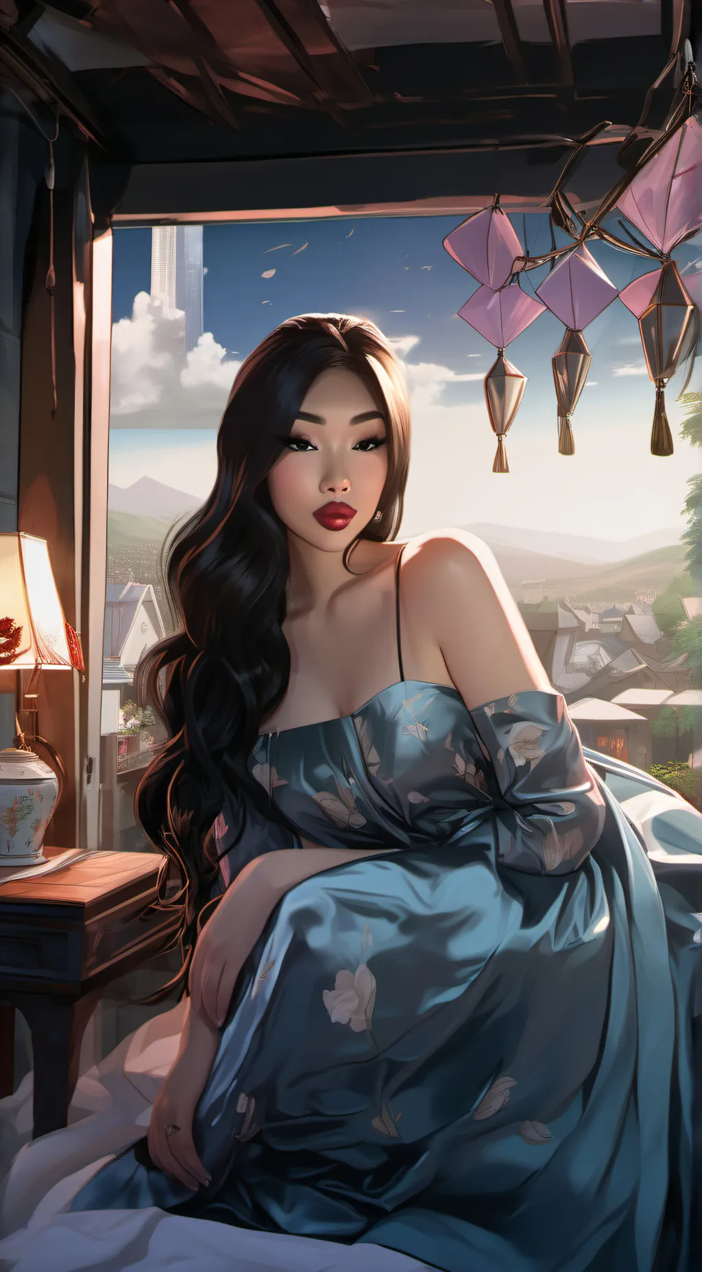 ai character: aza background