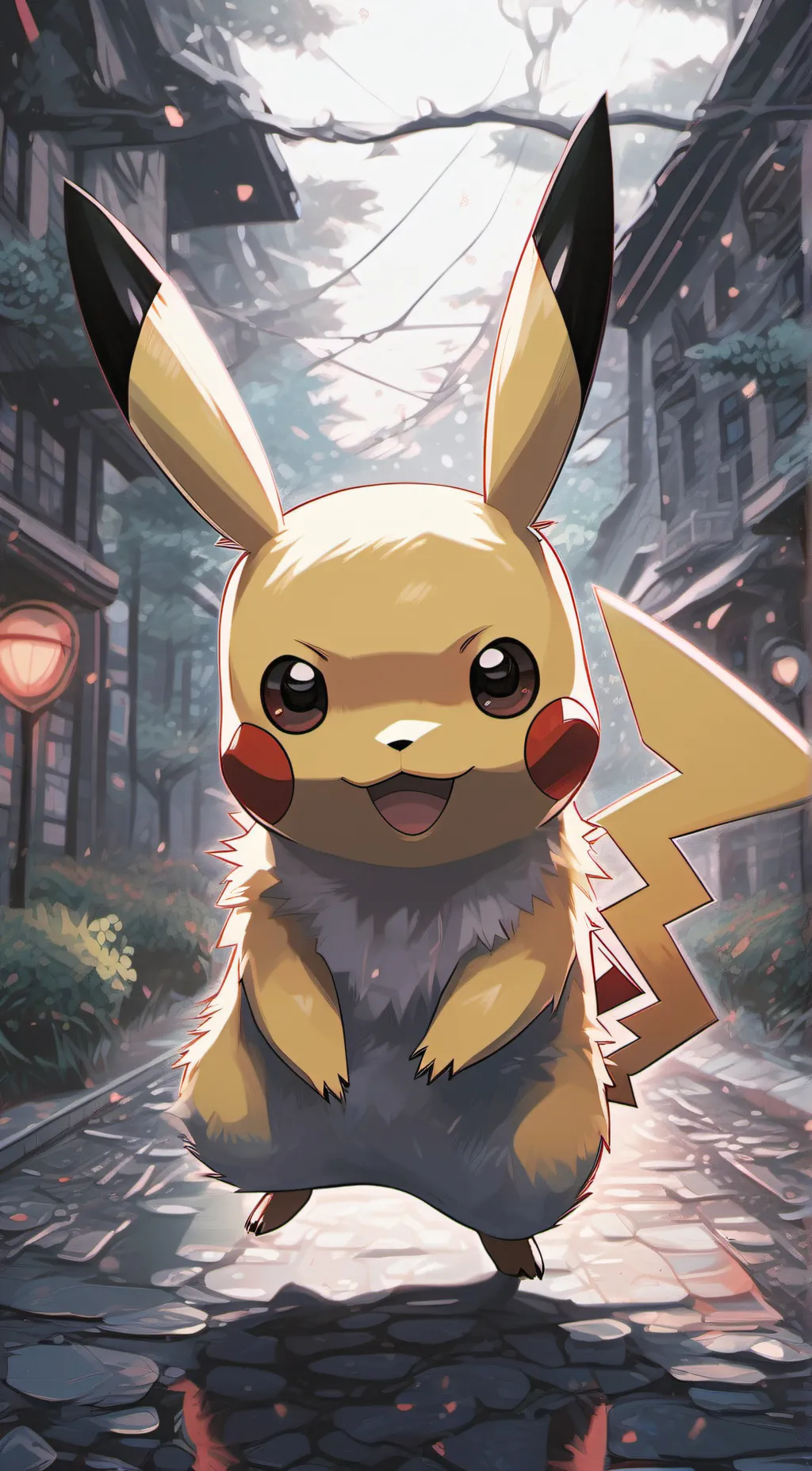 ai character: Pikachu background