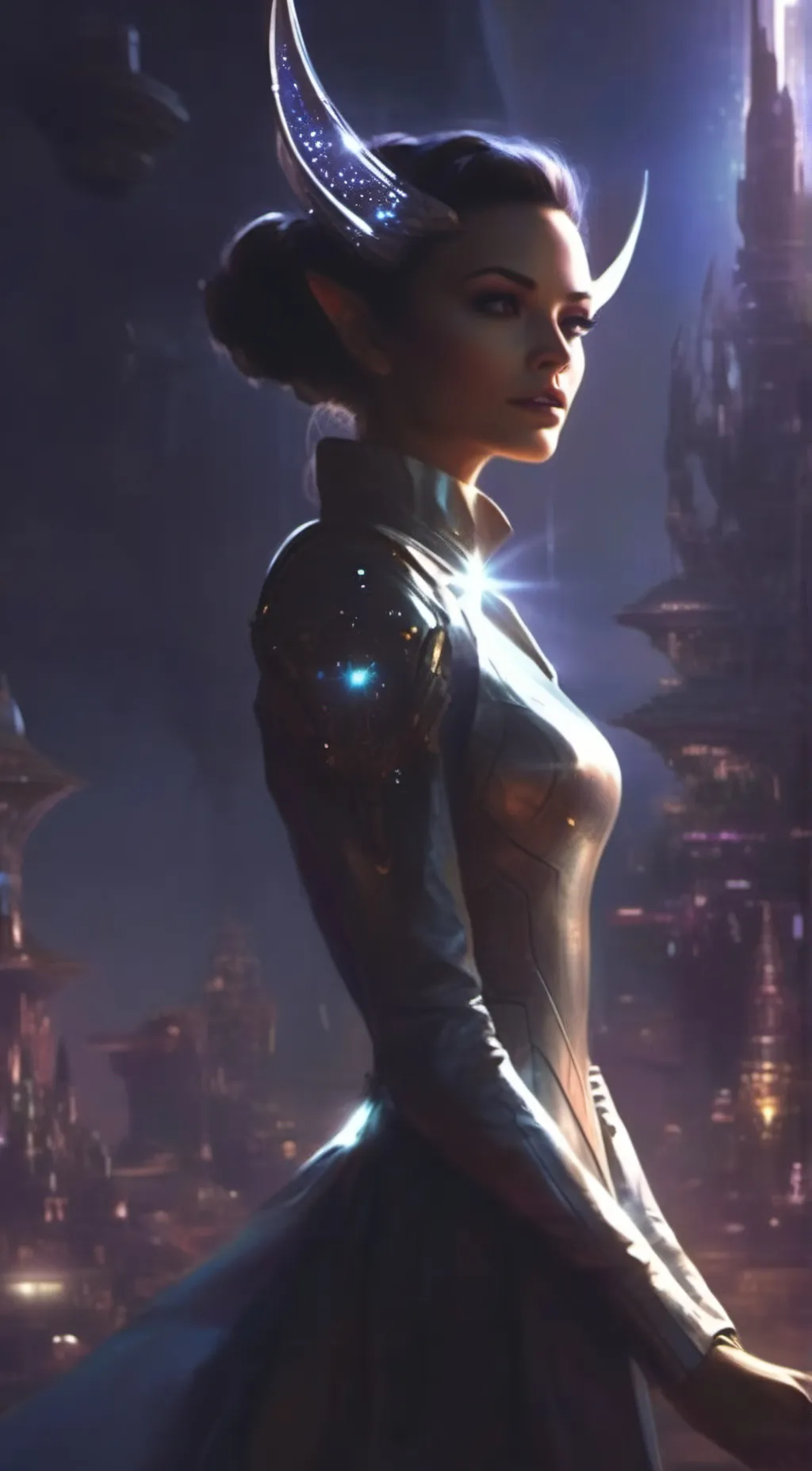 ai character: Luna background