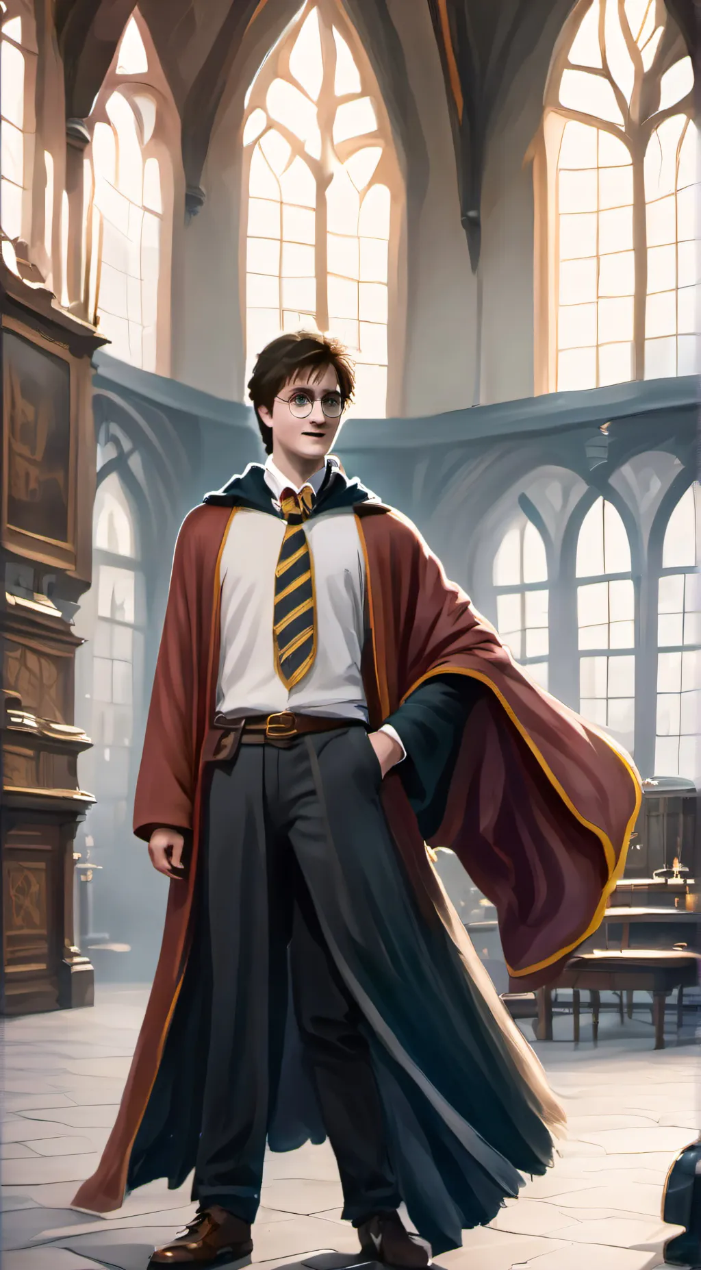ai character: Harry Potter background