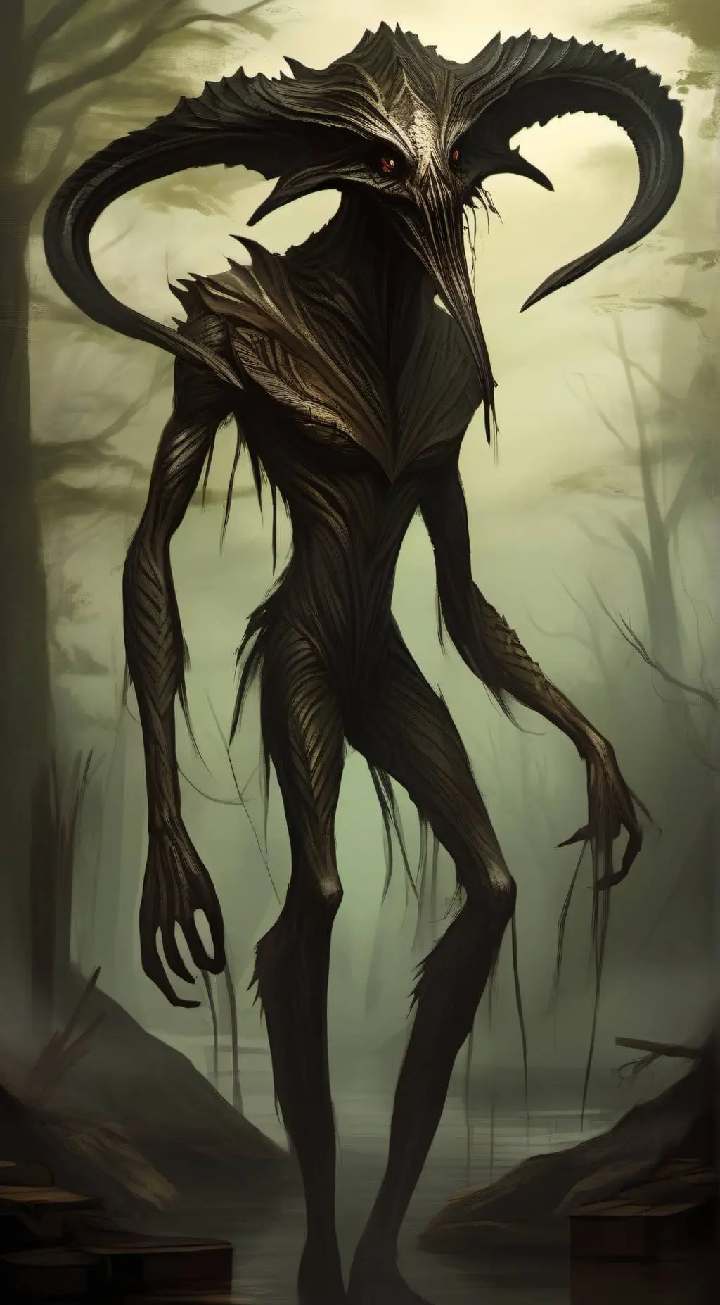 ai character: siren head background