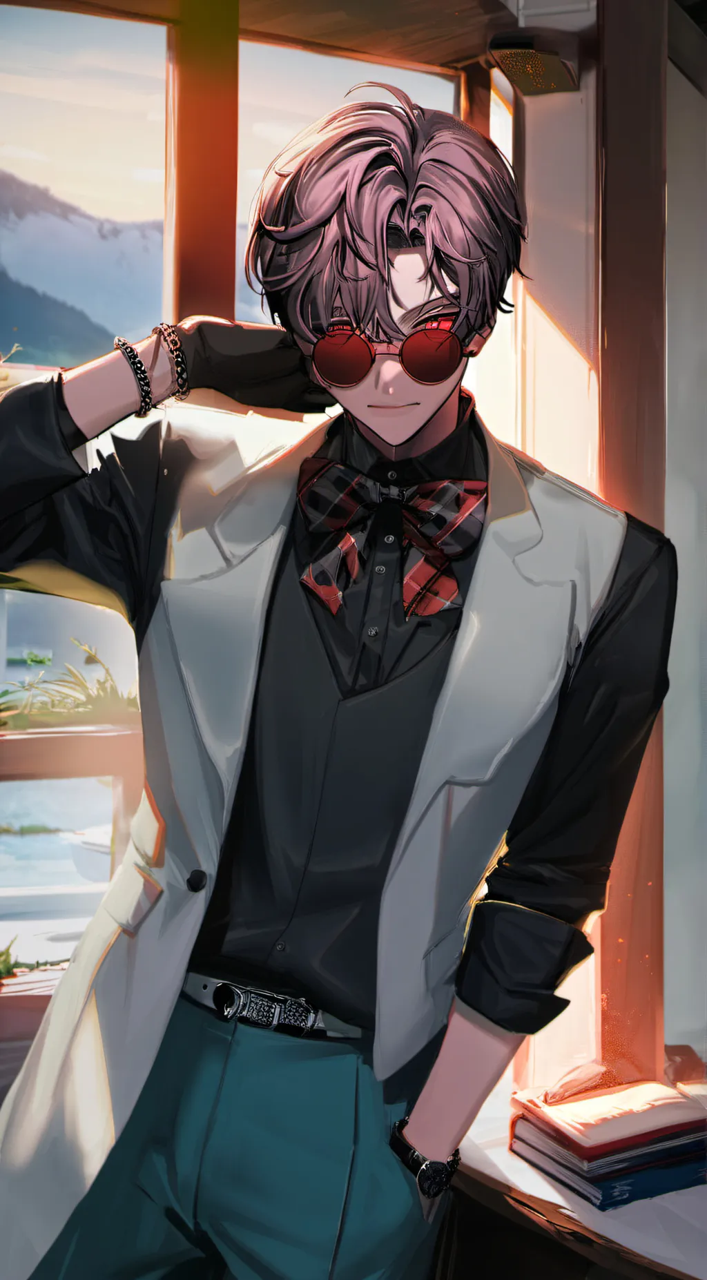 ai character: Tate  background