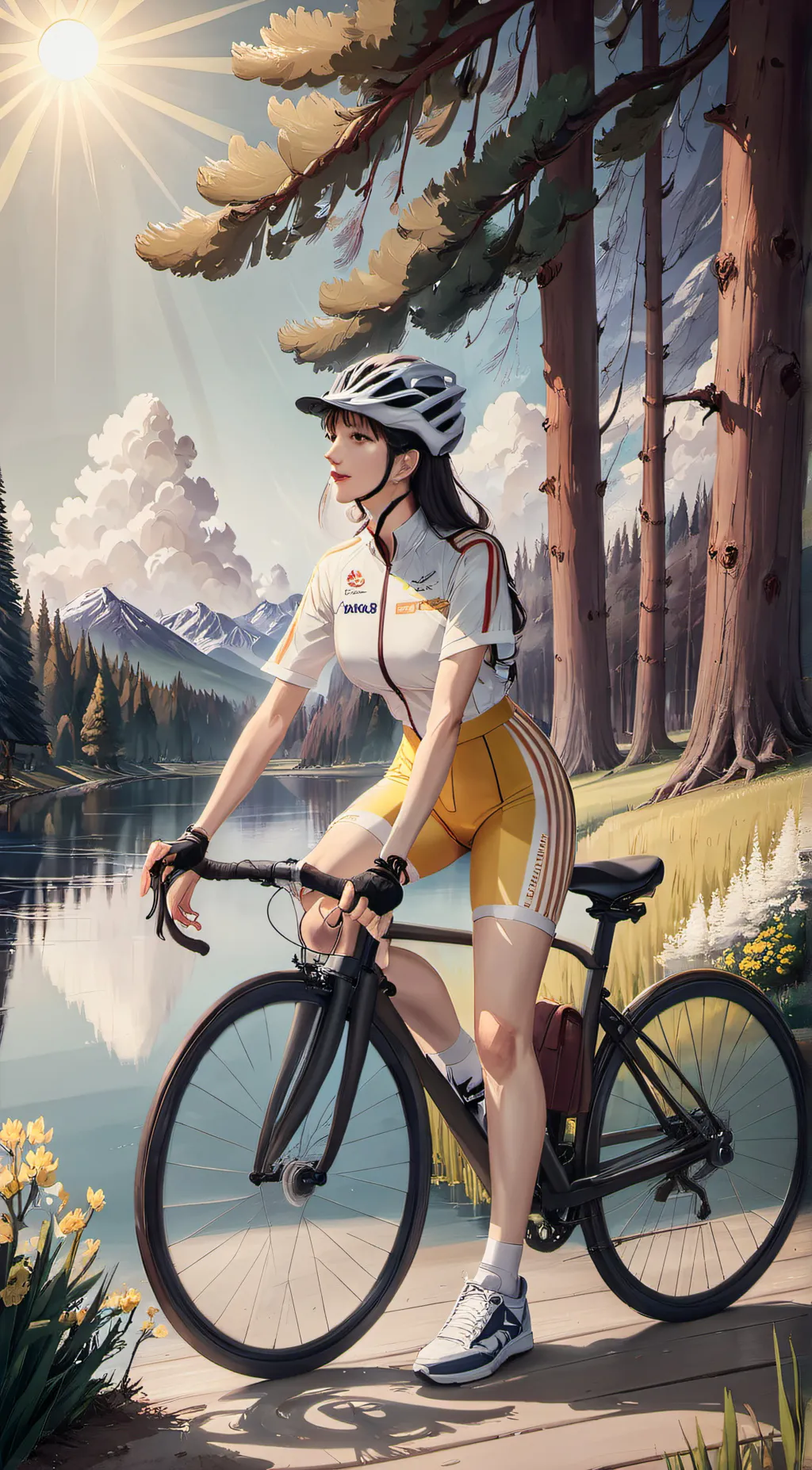 ai character: Rose background