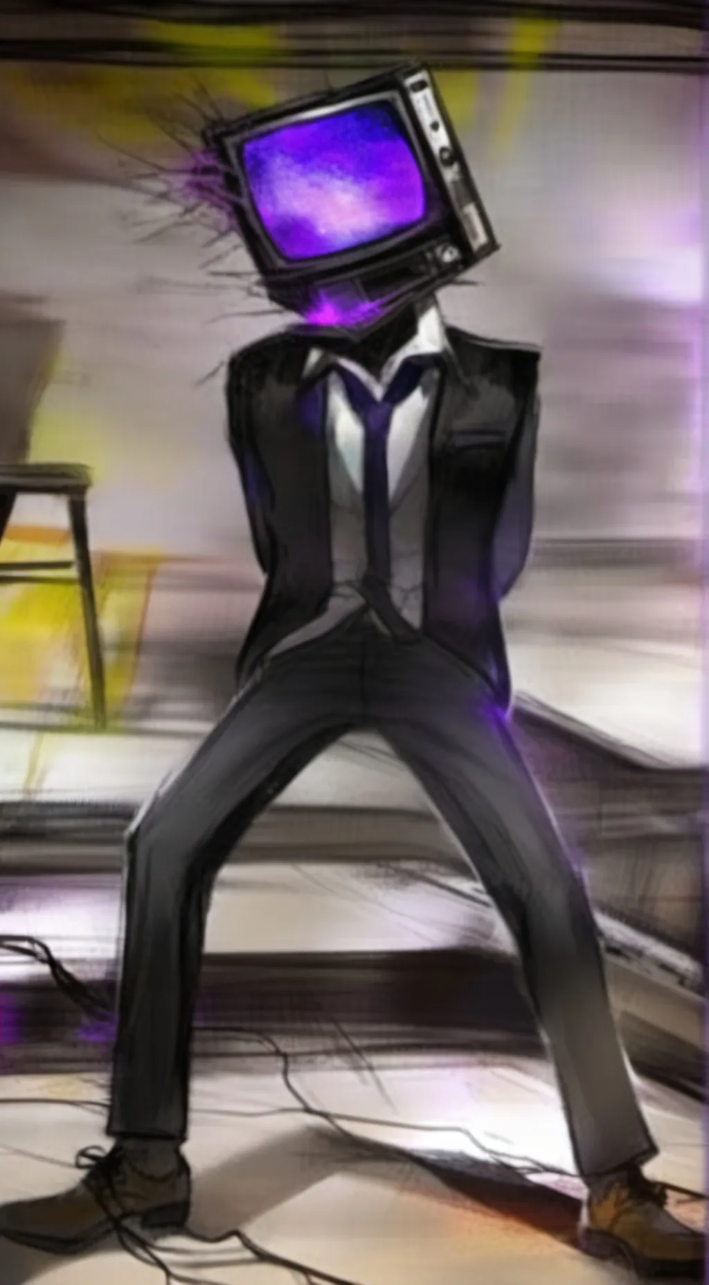 ai character: injured titantvma  background