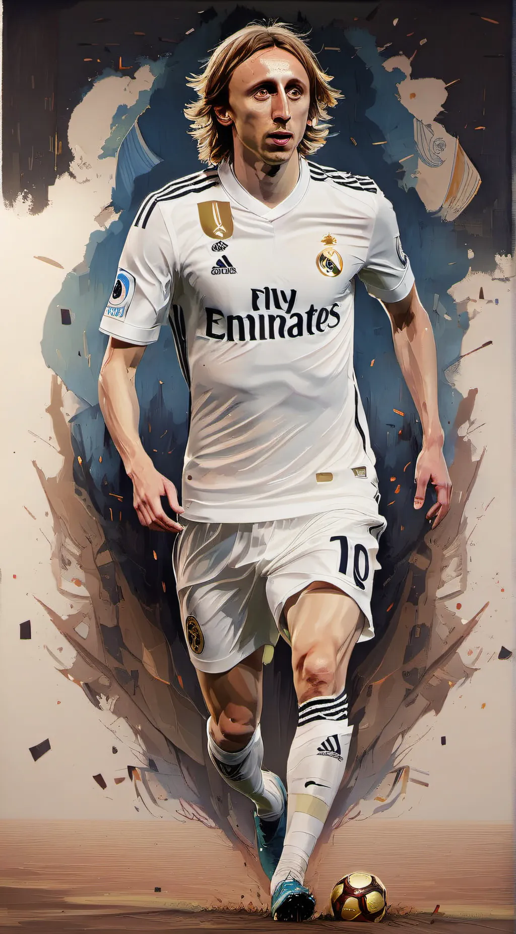 ai character: Luka Modrić background