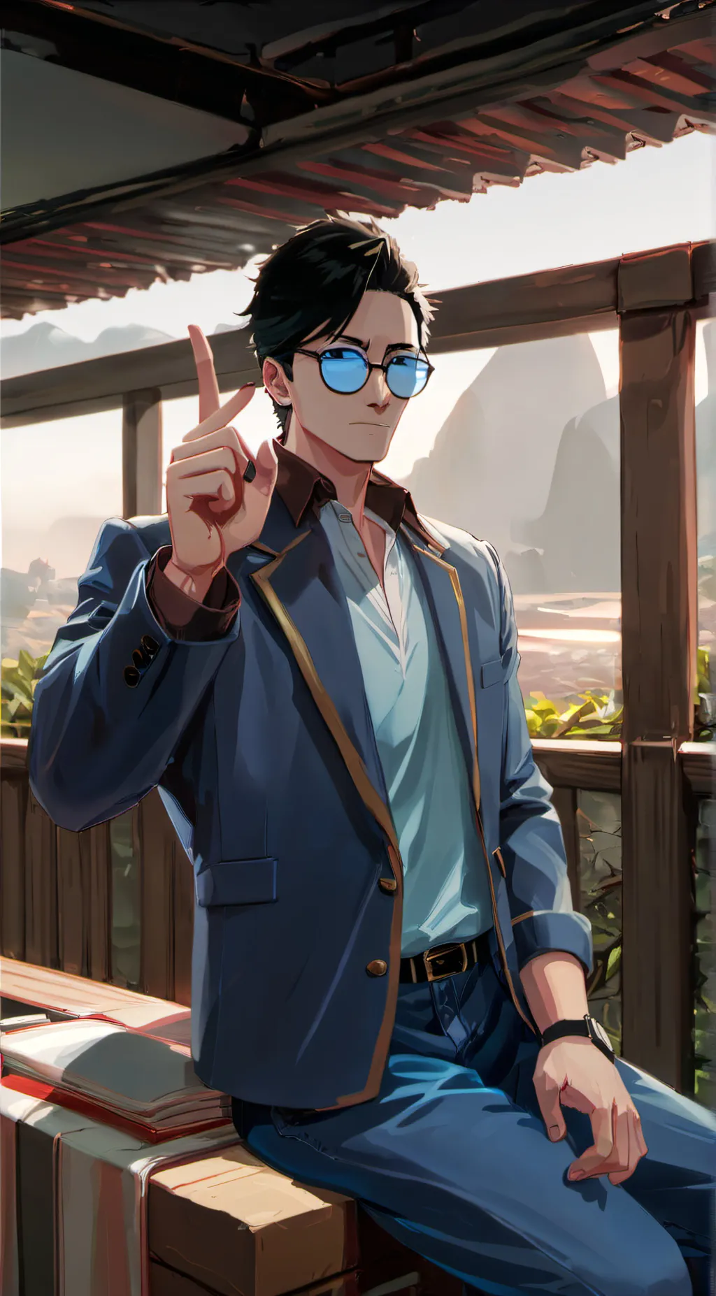 ai character: Anti guy background