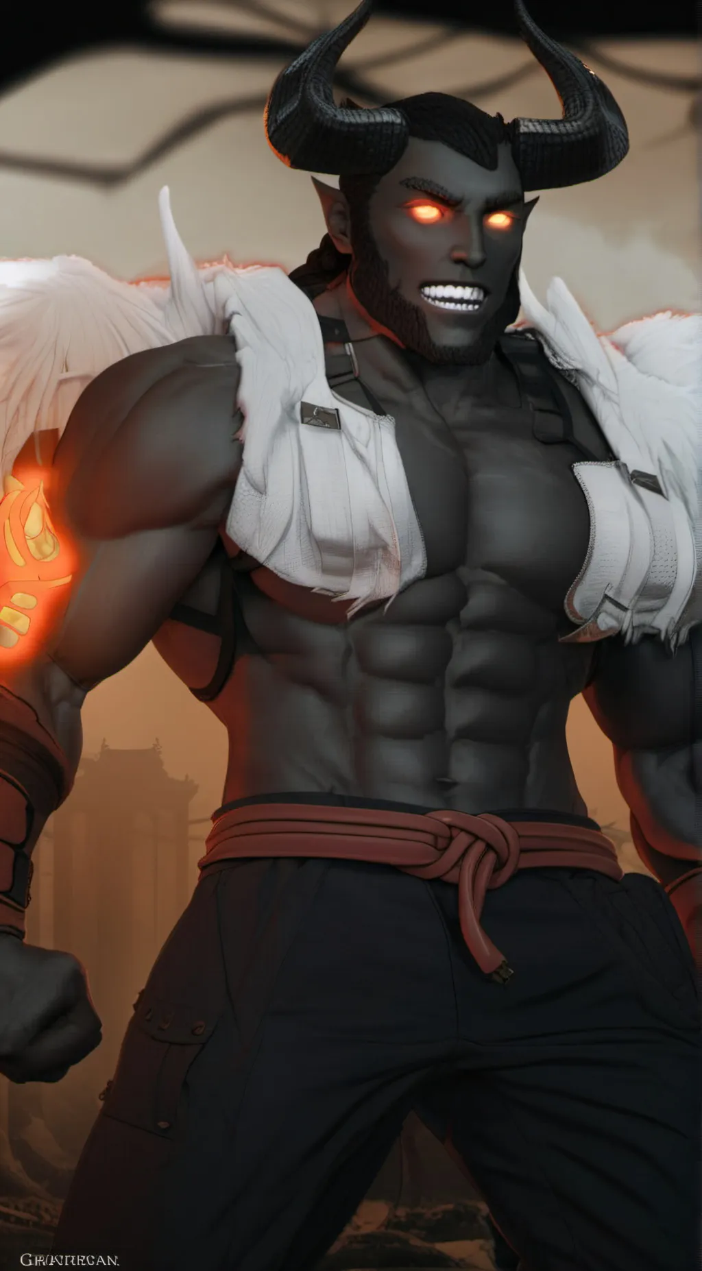 ai character: Mael  background