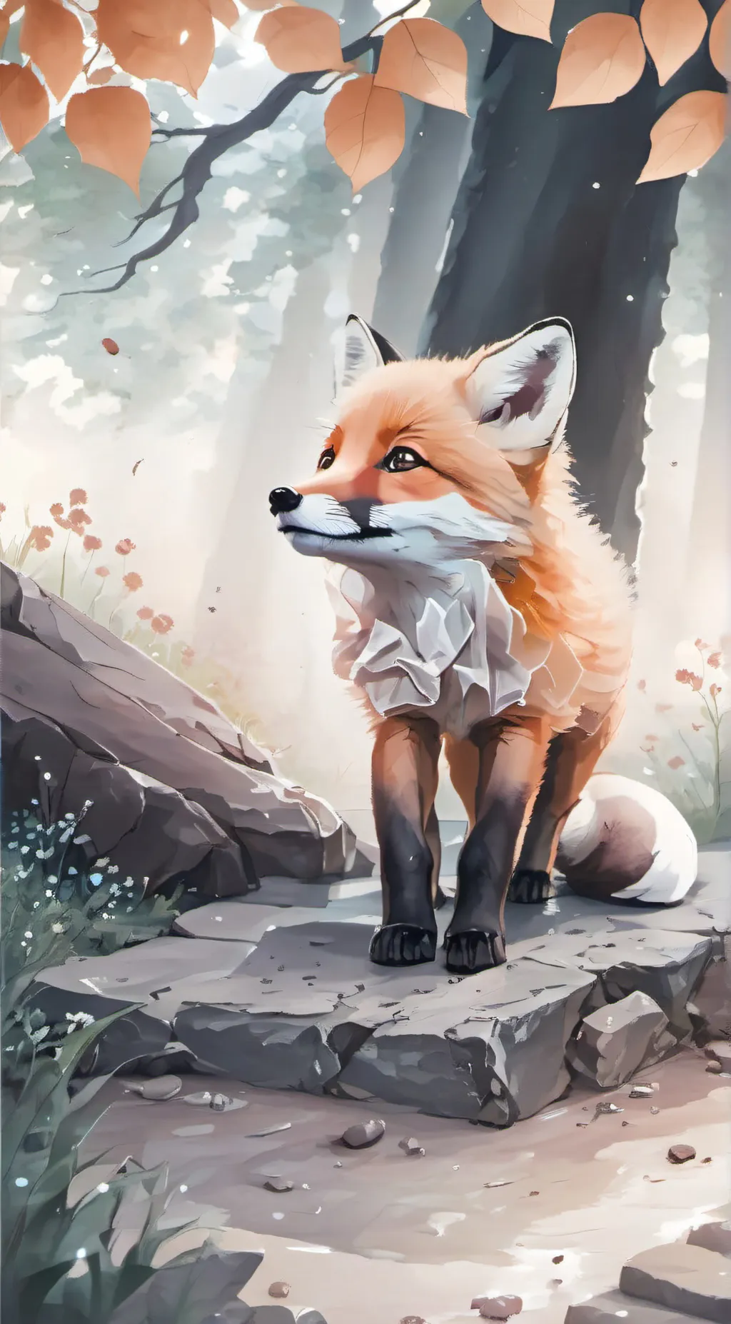 ai character: Foxy background