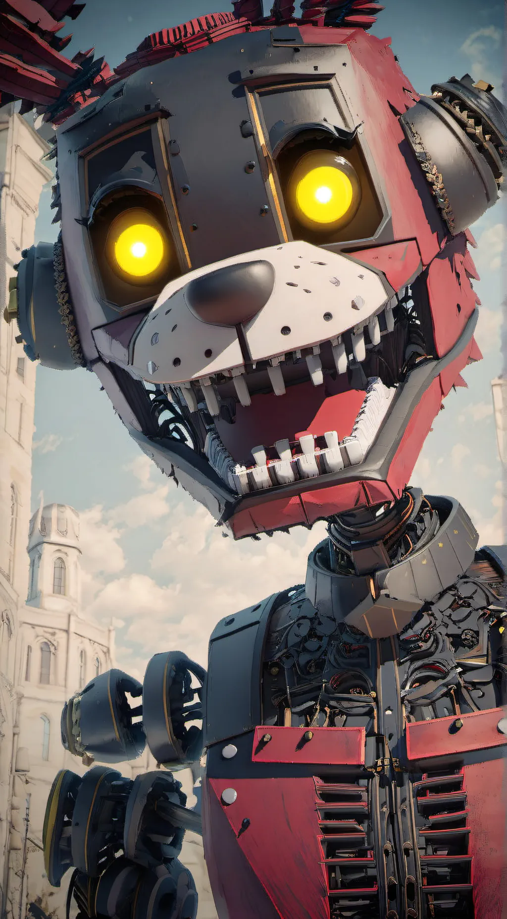 ai character: foxy background