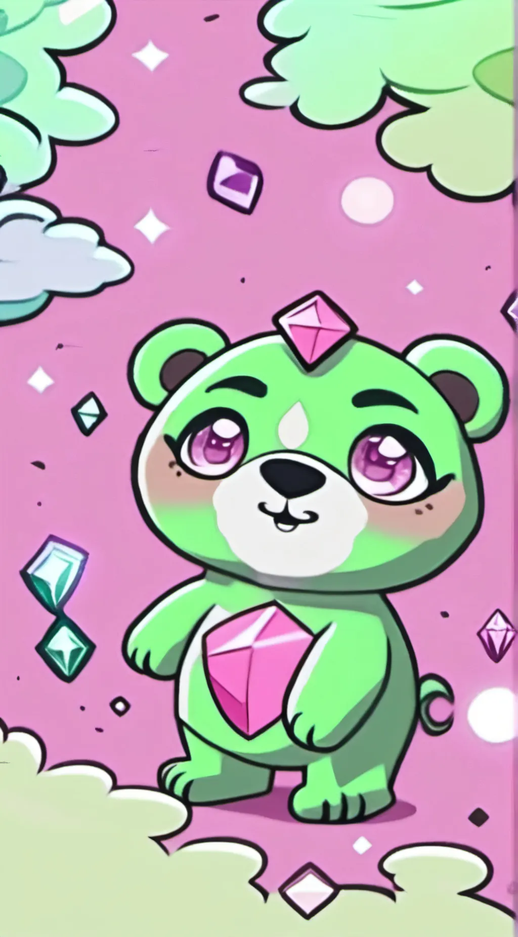 ai character: Pixly background