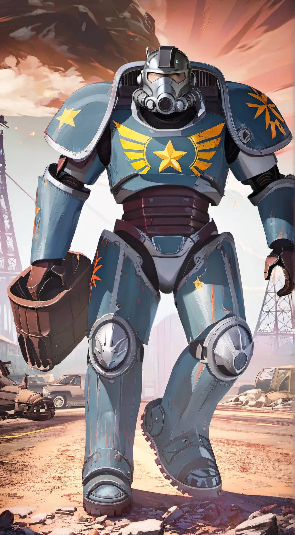 Talkie AI - Chat with guy in power armor