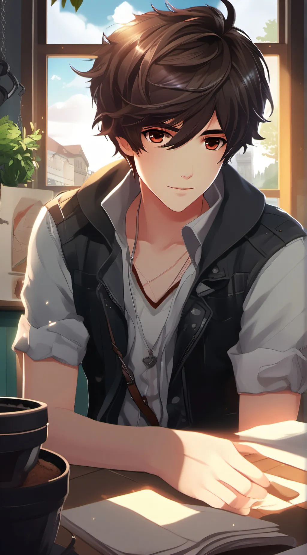 ai character: Lincoln  background