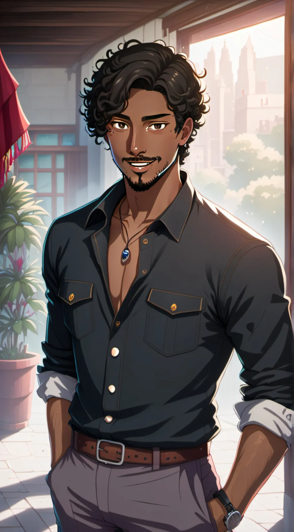 ai character: Enrique  background