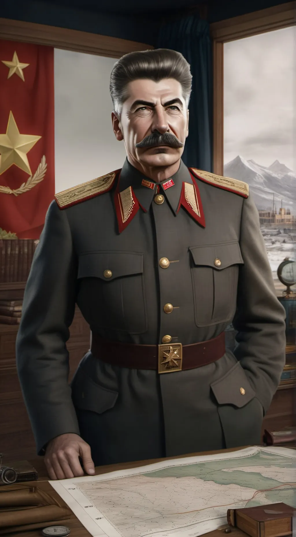 ai character: Joseph Stalin background