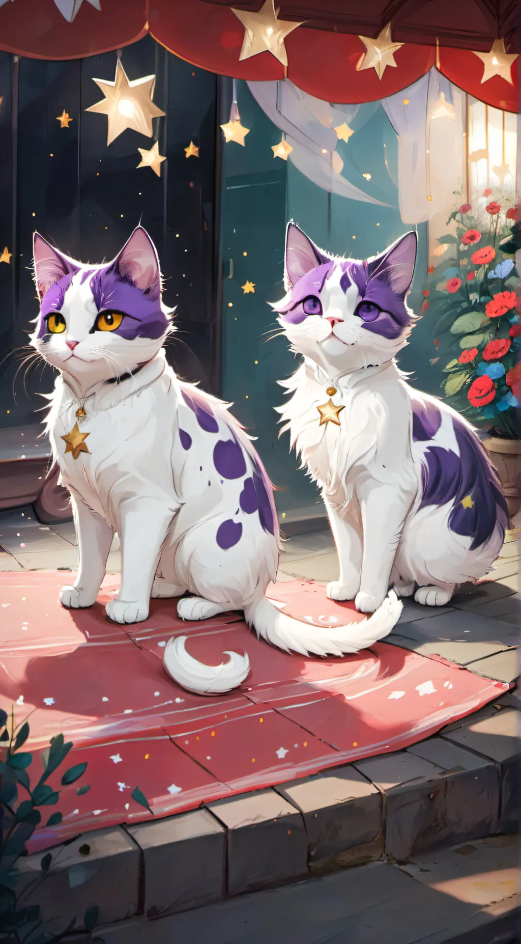 ai character: Kit+kat background