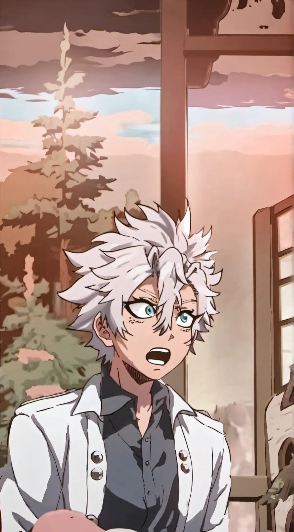 ai character: Sanemi! ⌒_⌒  background