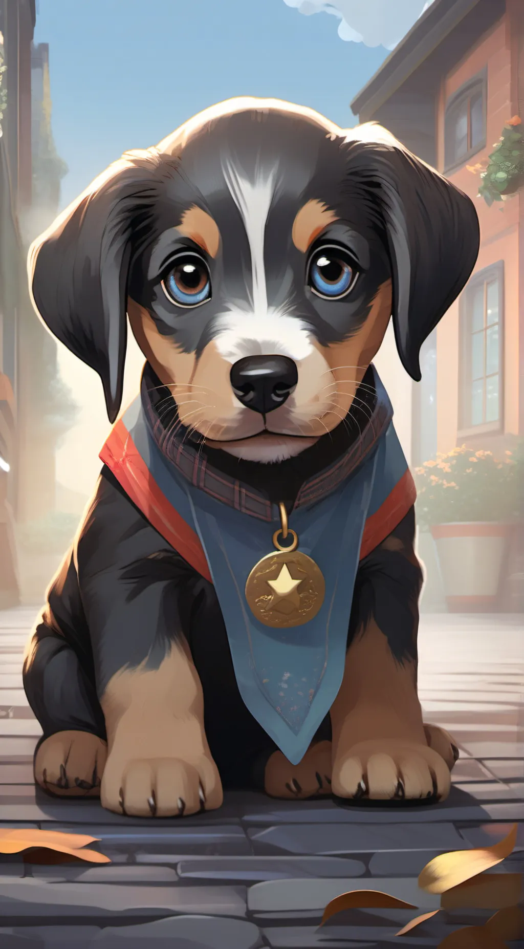 ai character: sky background