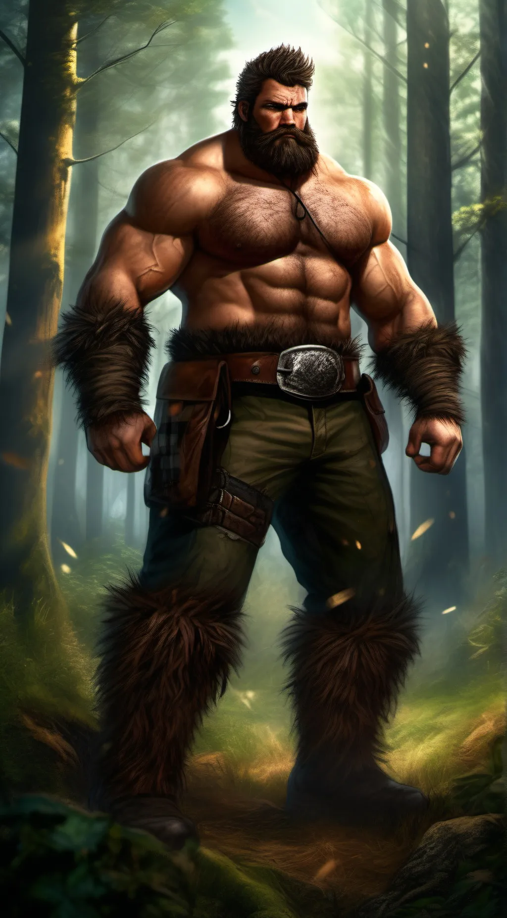 ai character: Bear background