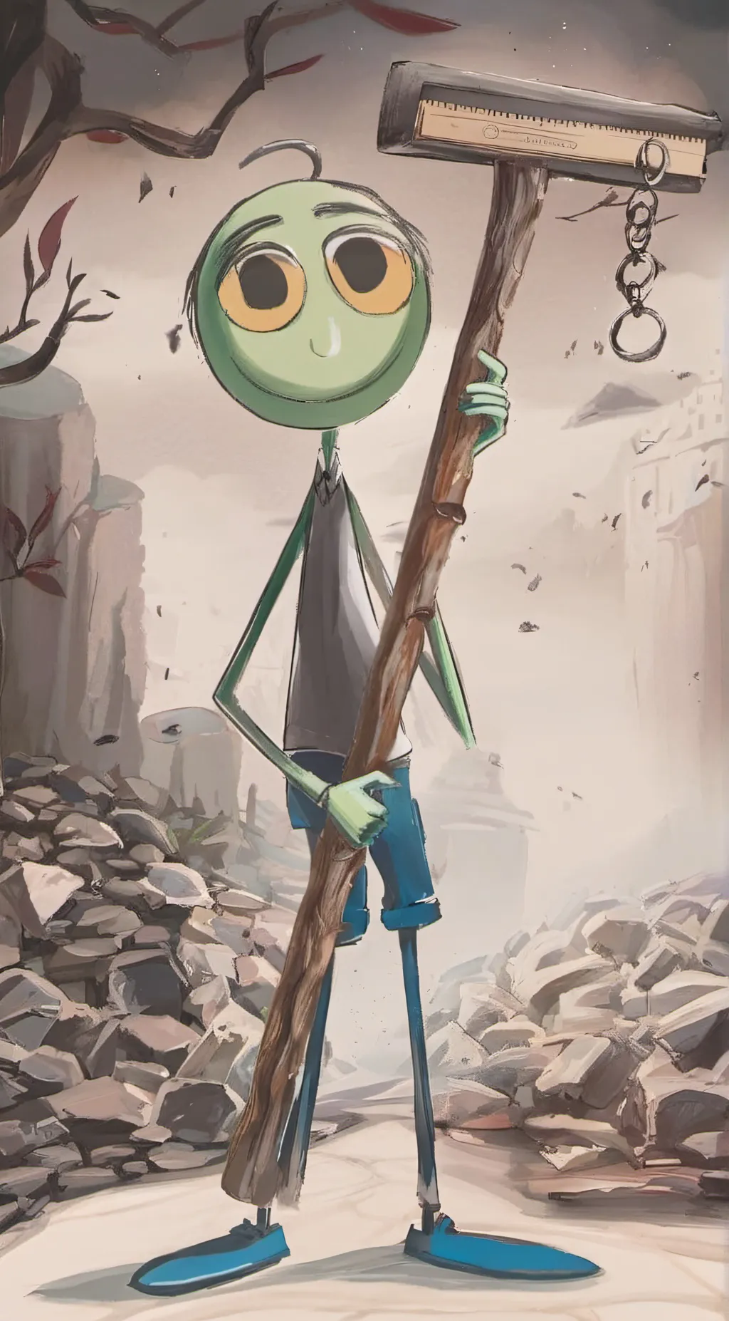 ai character: baldi background