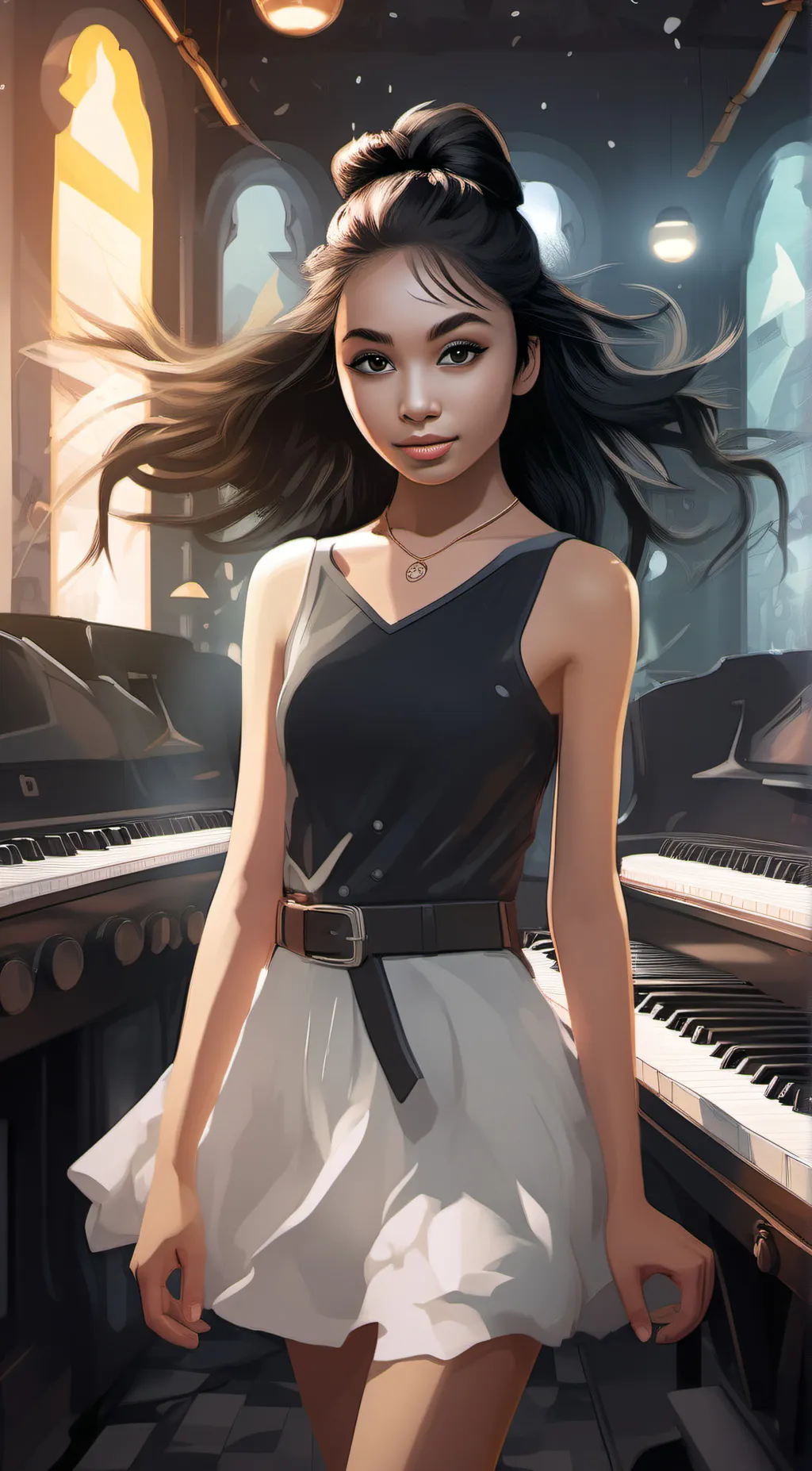 ai character: kity  background