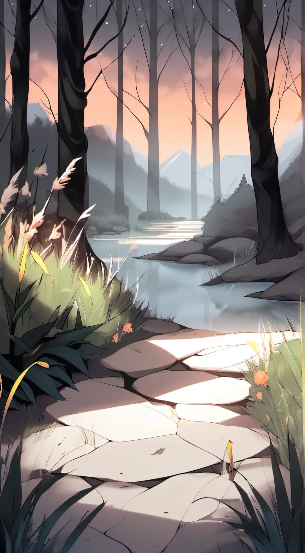 ai character: grass background