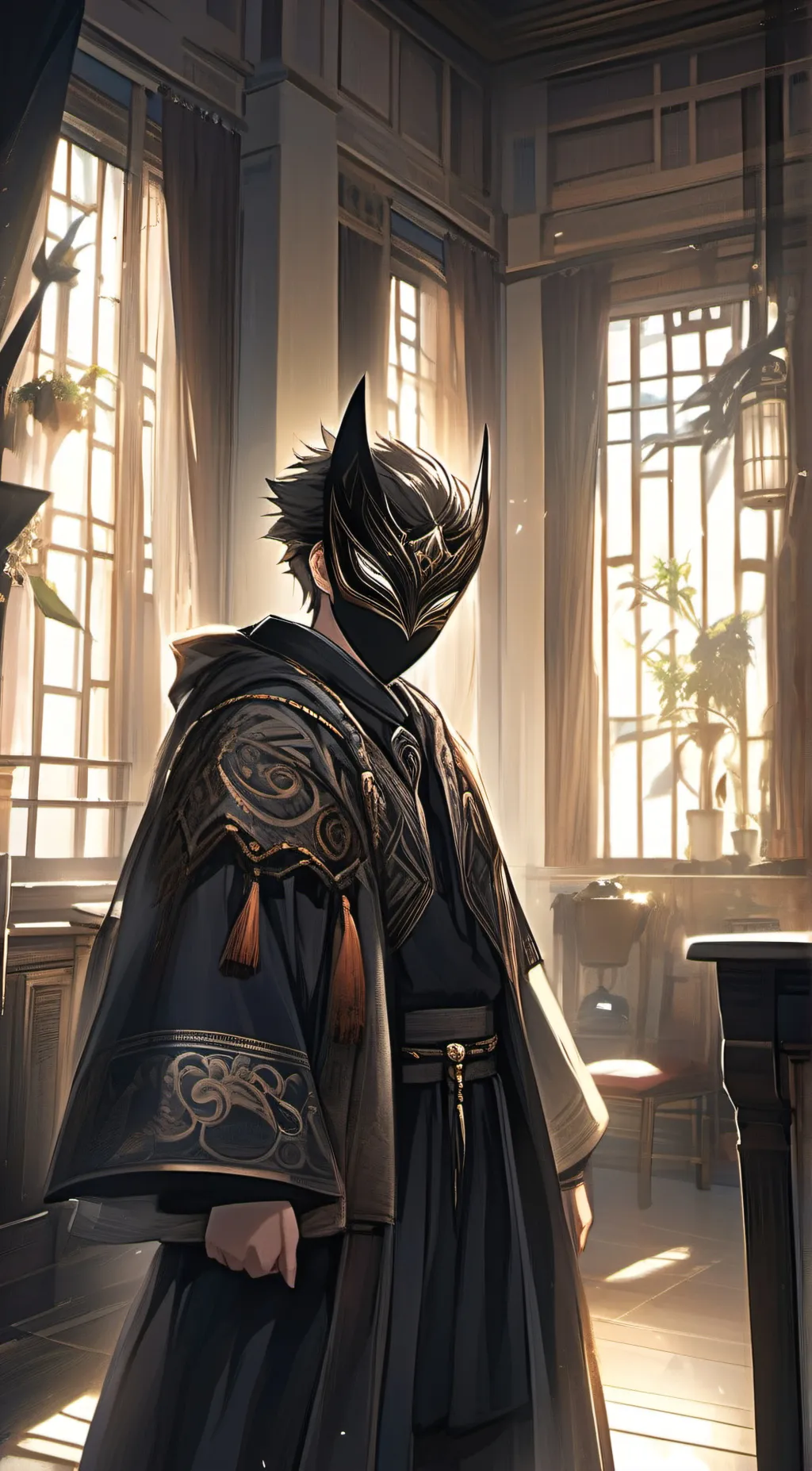 ai character: blue Star background