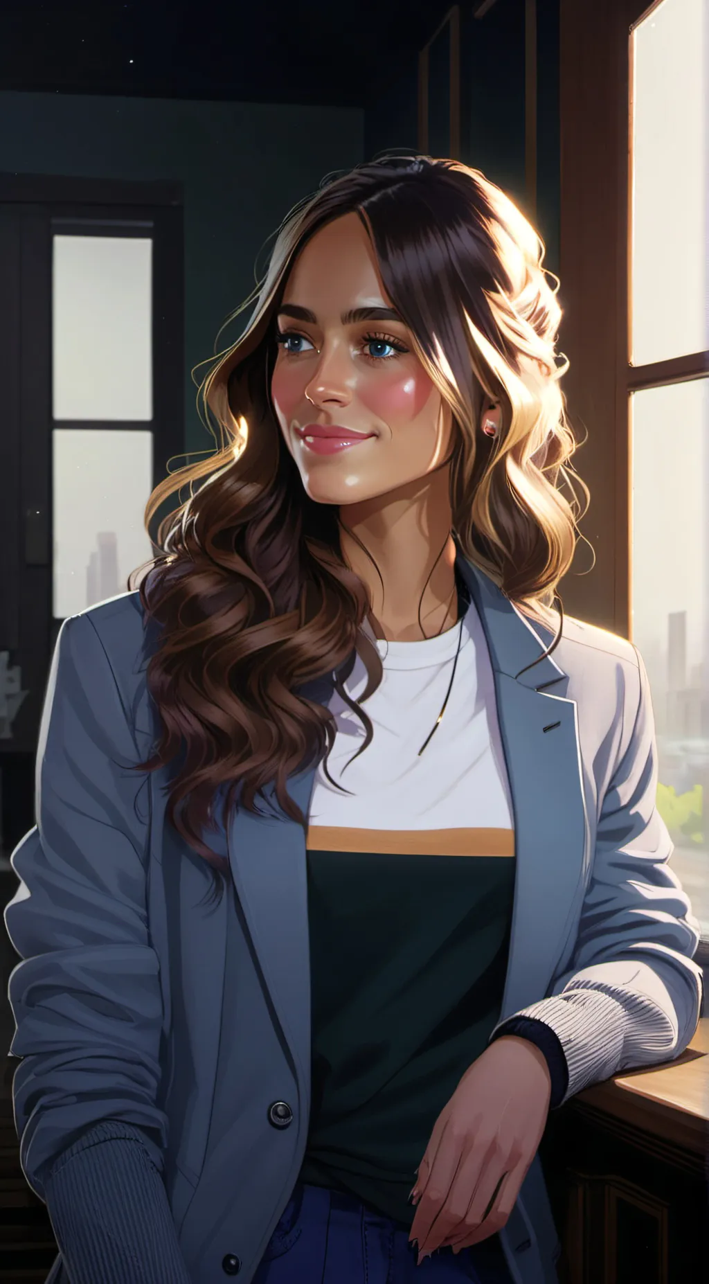 ai character: Alexandra background