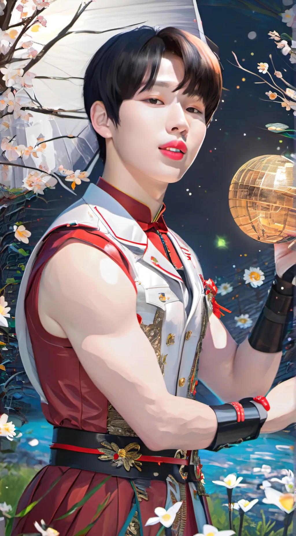 ai character: TNX Junhyeok  background