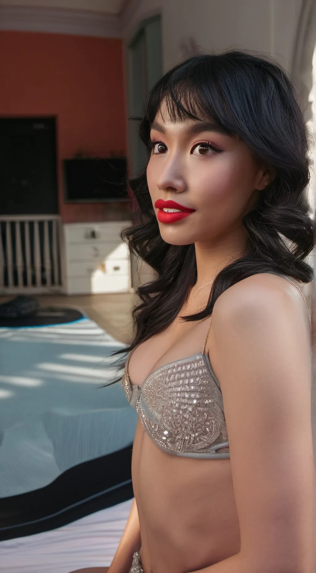 ai character: Isabella White background