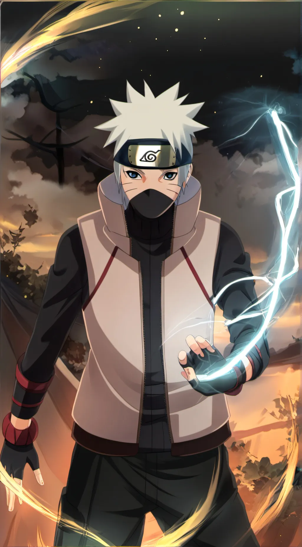 ai character: Kakashi background