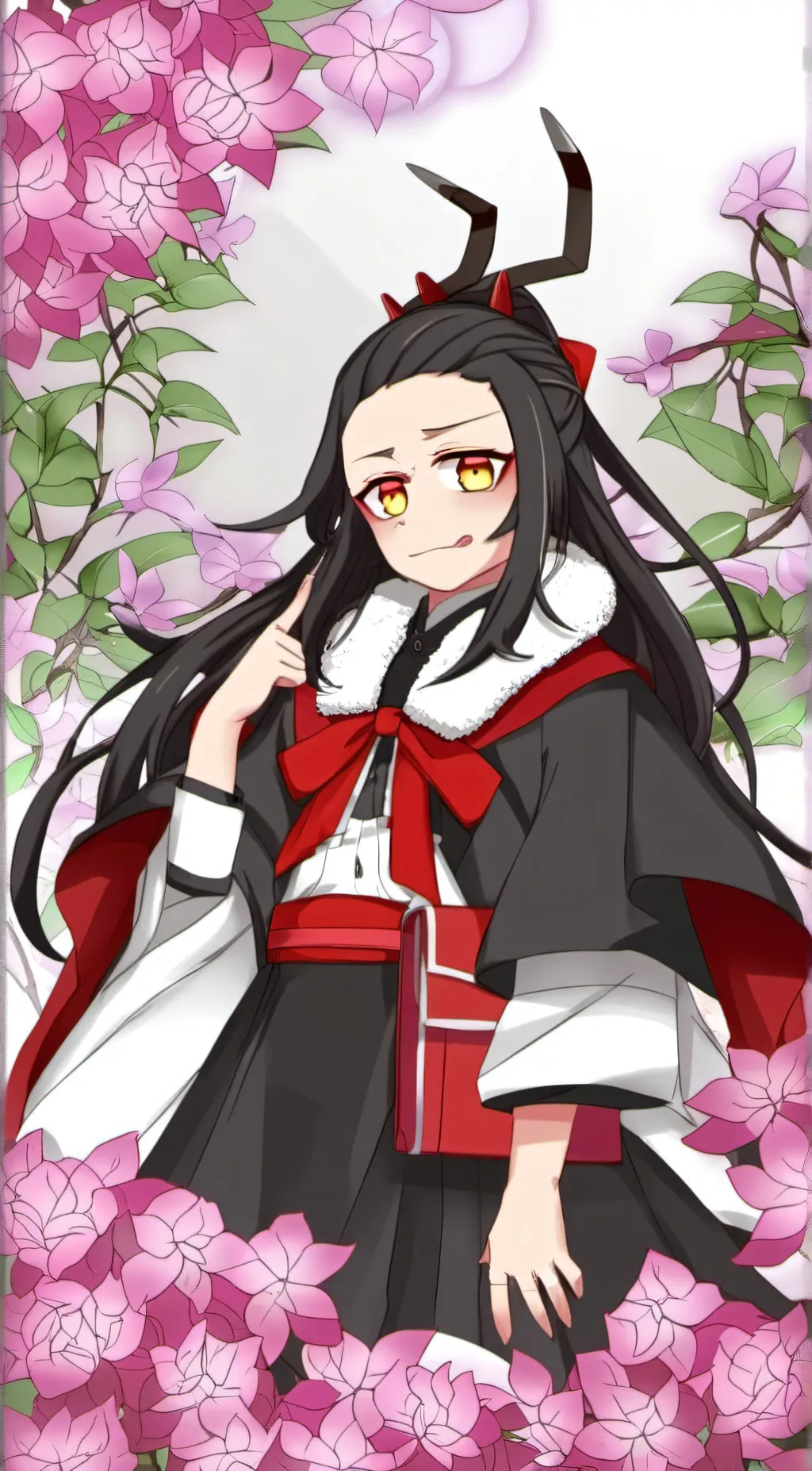 ai character: Nezuko background