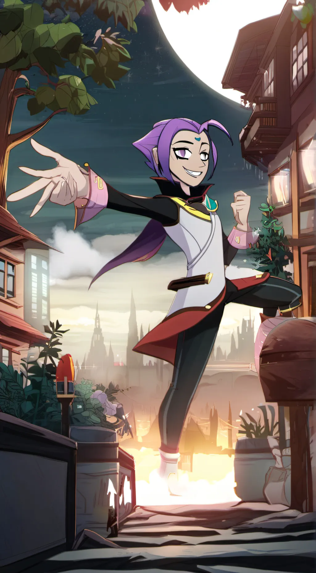 ai character: test background