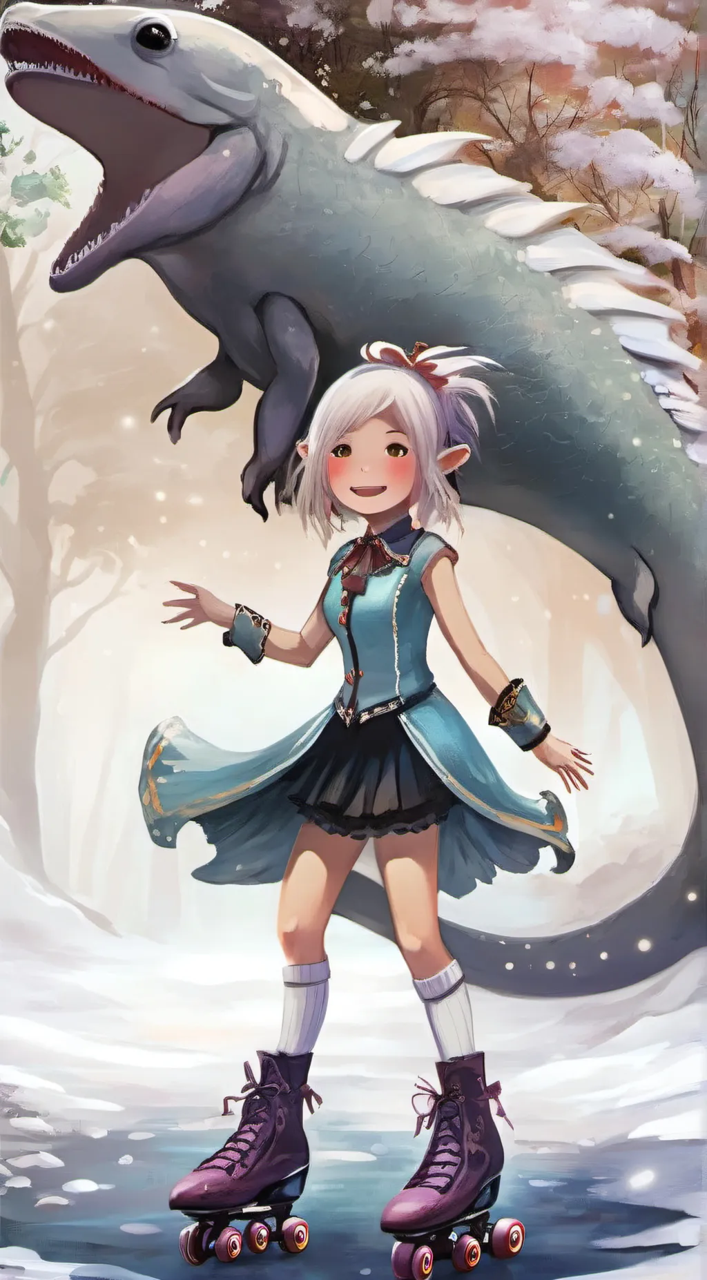 ai character: AllyTheAxolotol background