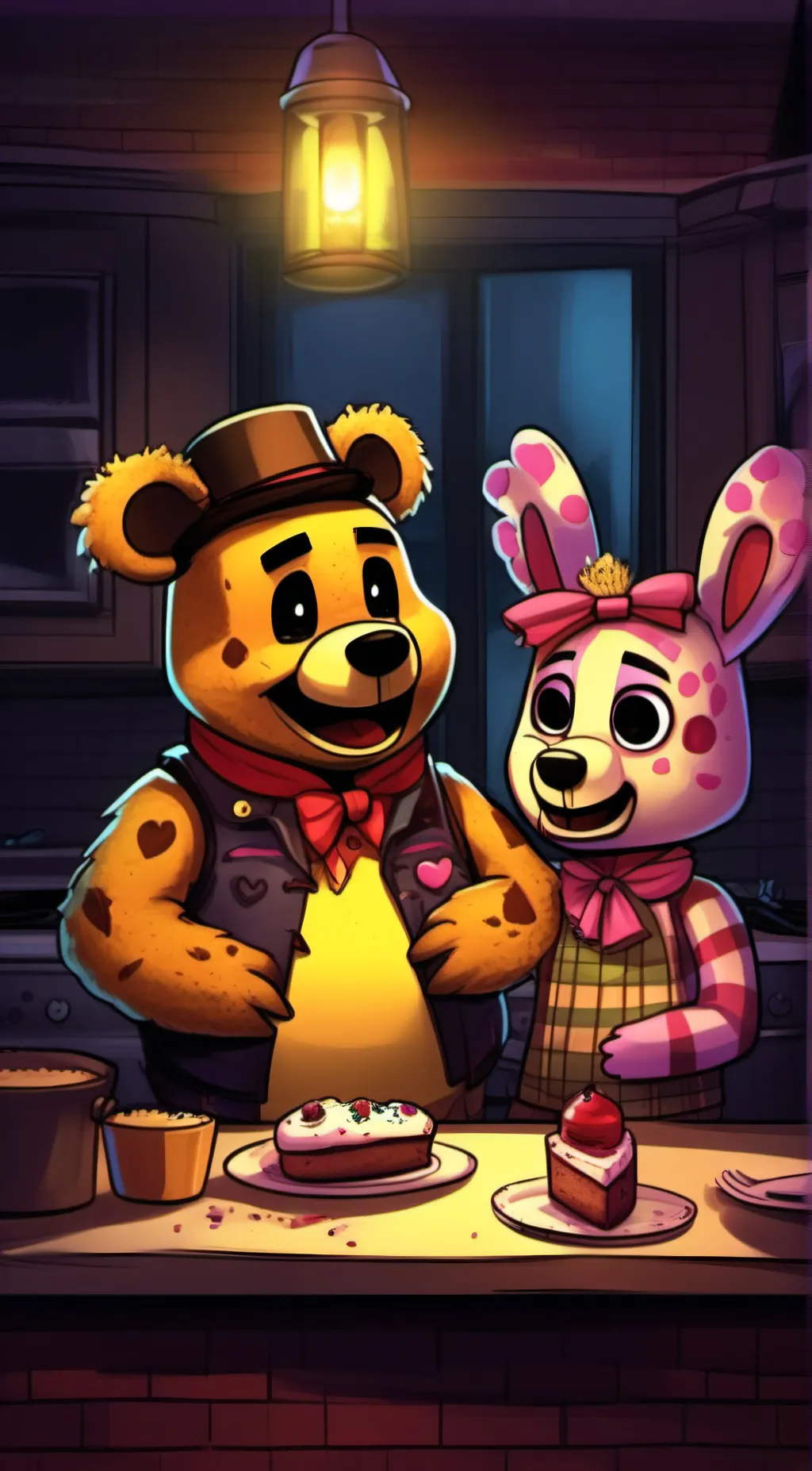 ai character: The FNAF Gang! background