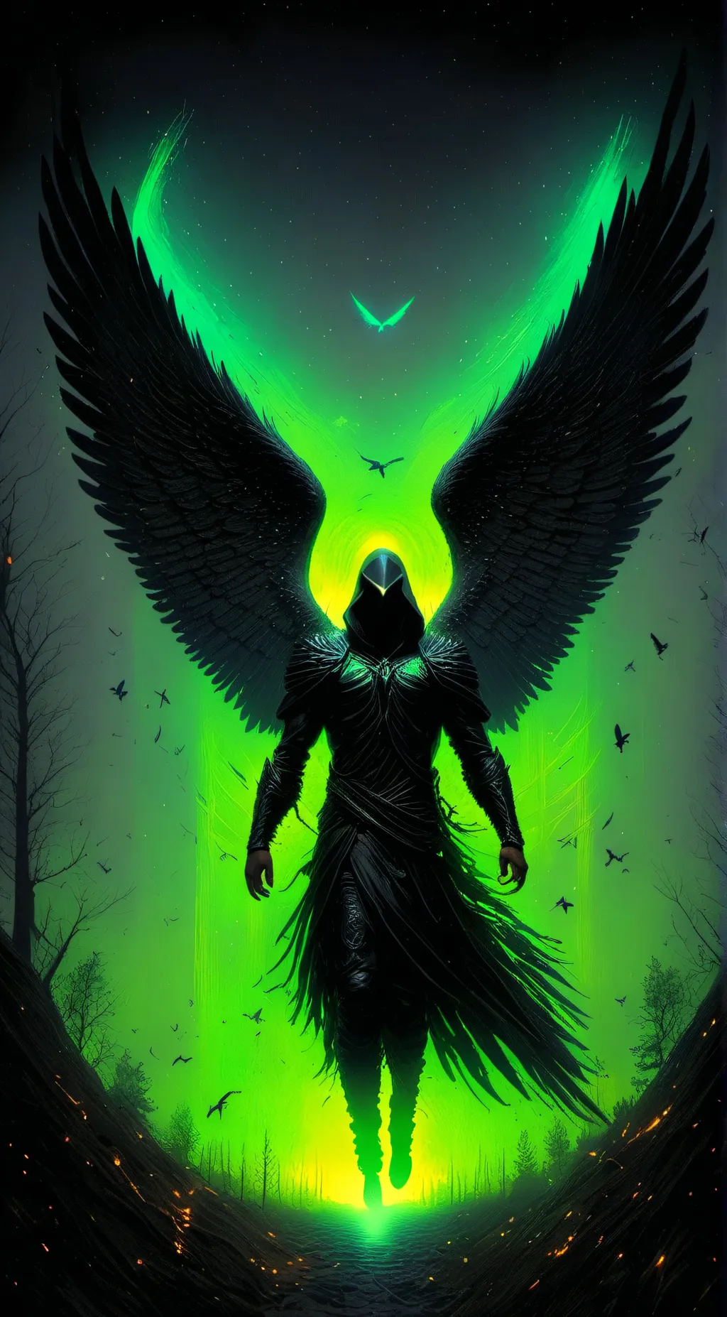 ai character: Alex/fallen angel background