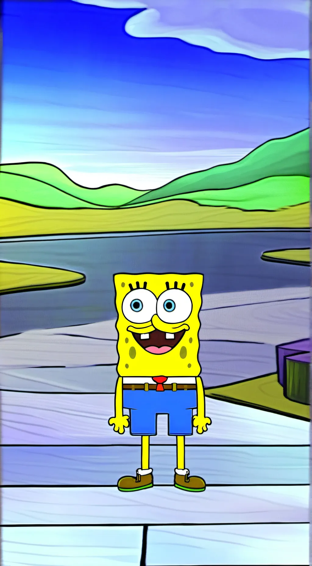 ai character: memebob background