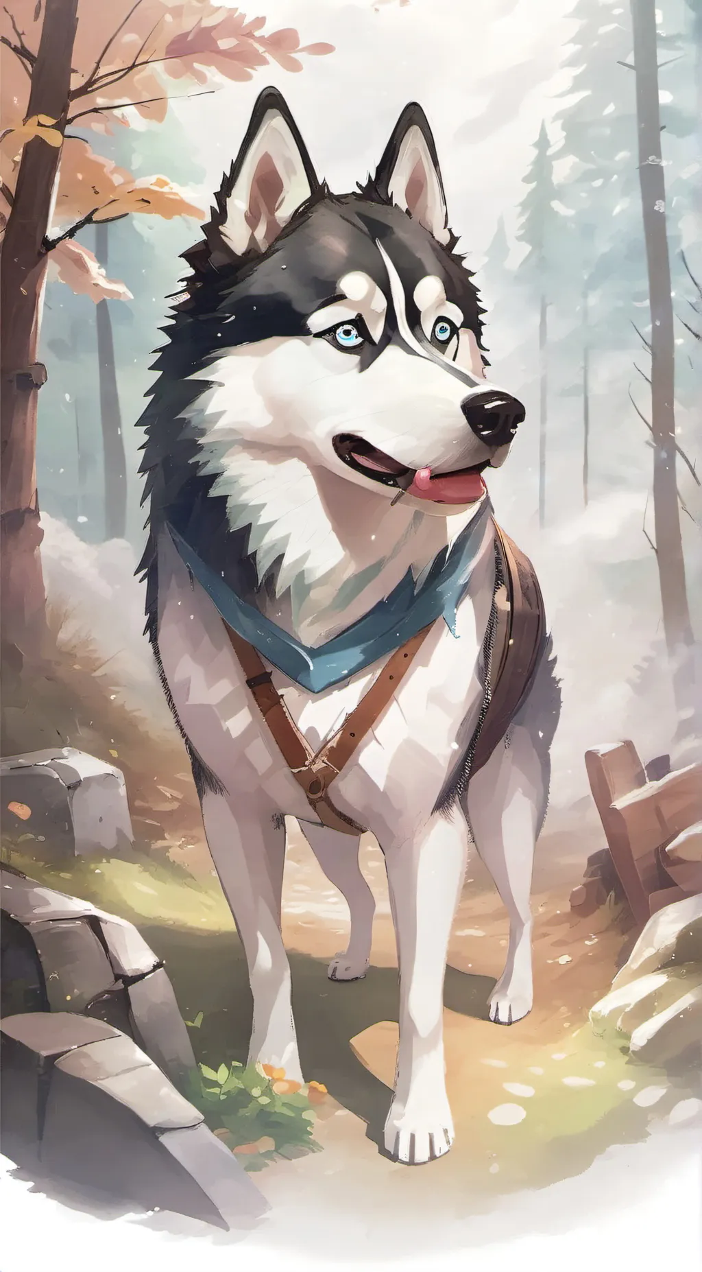 ai character: Luna background