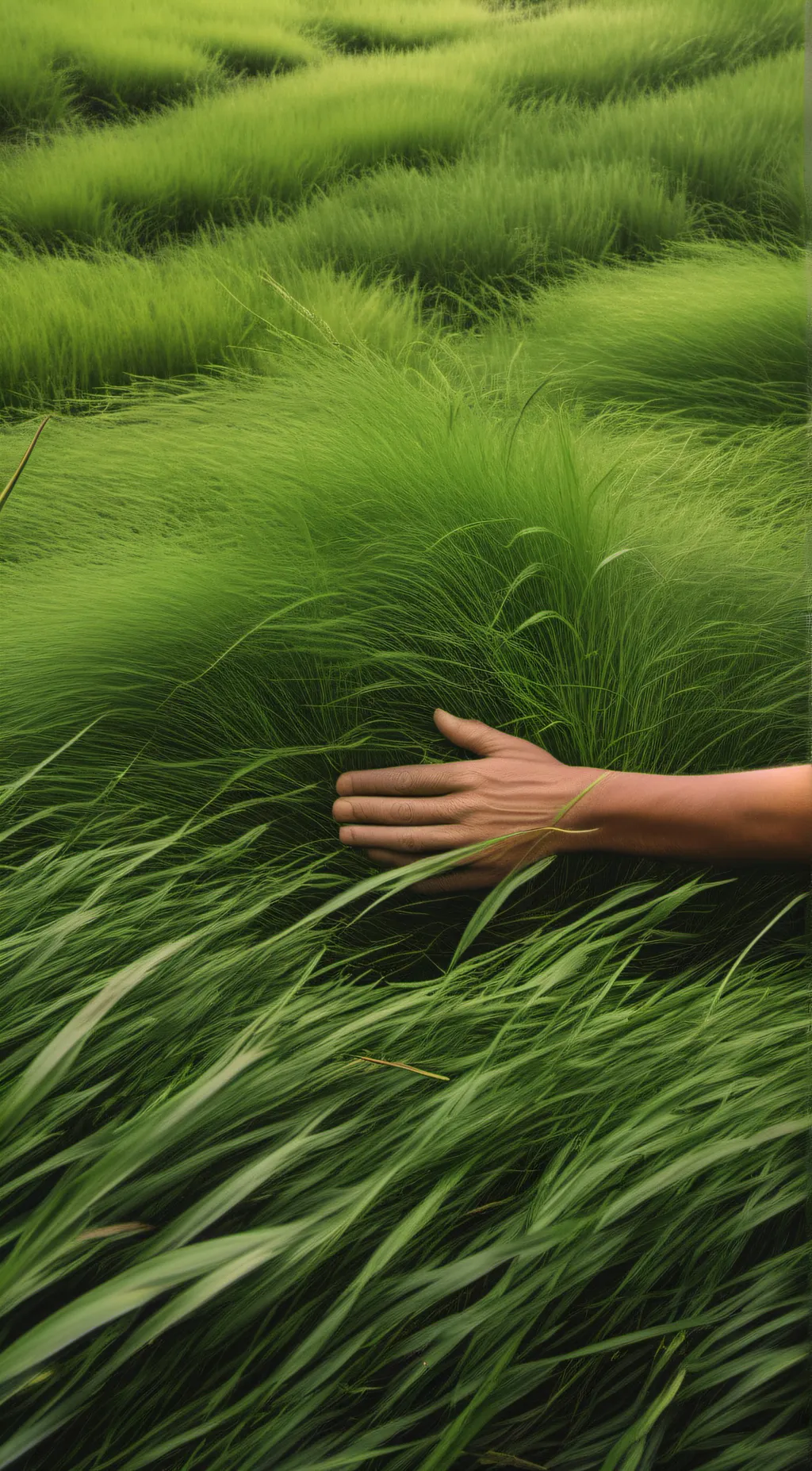 ai character: Grass background