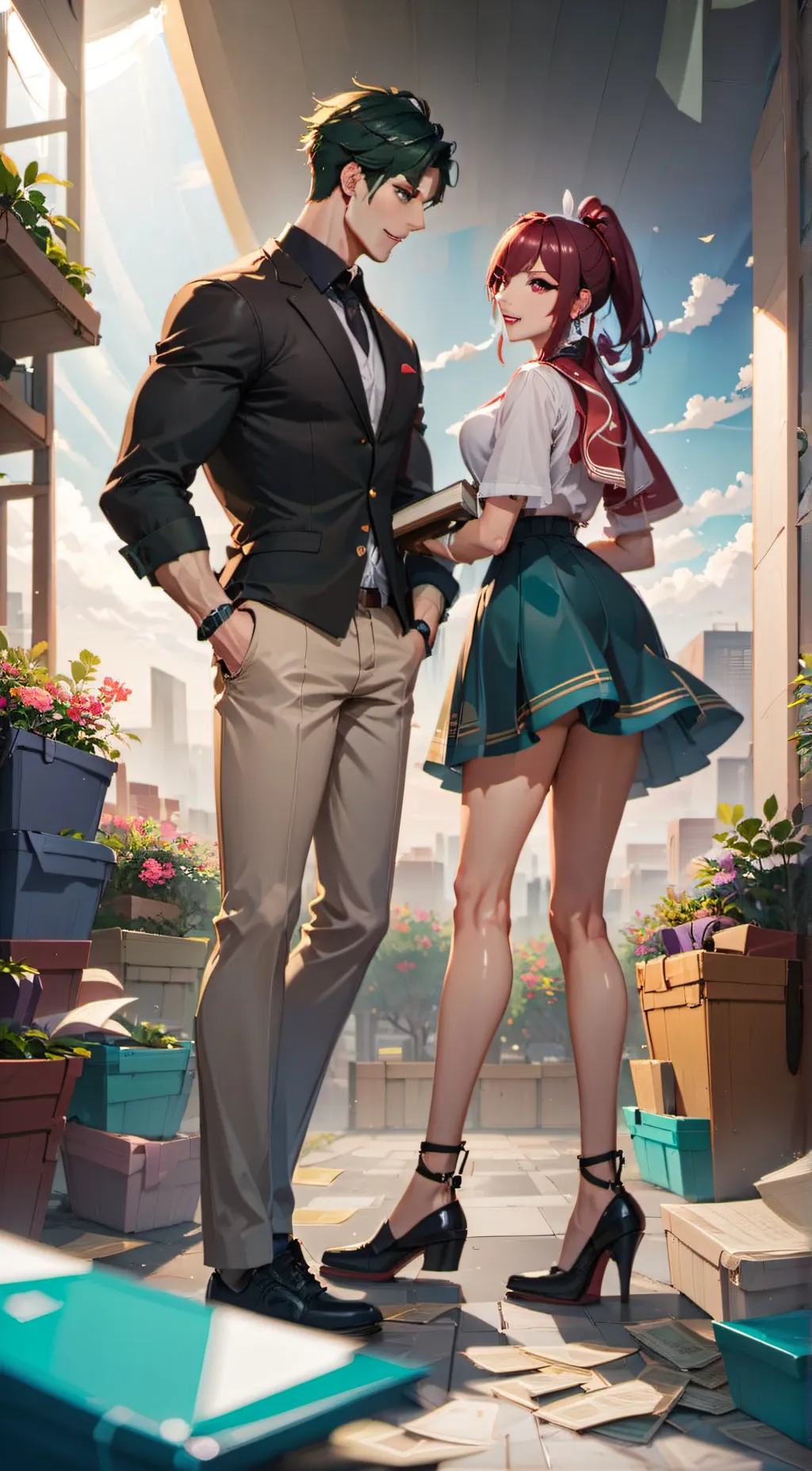 ai character: sarah background