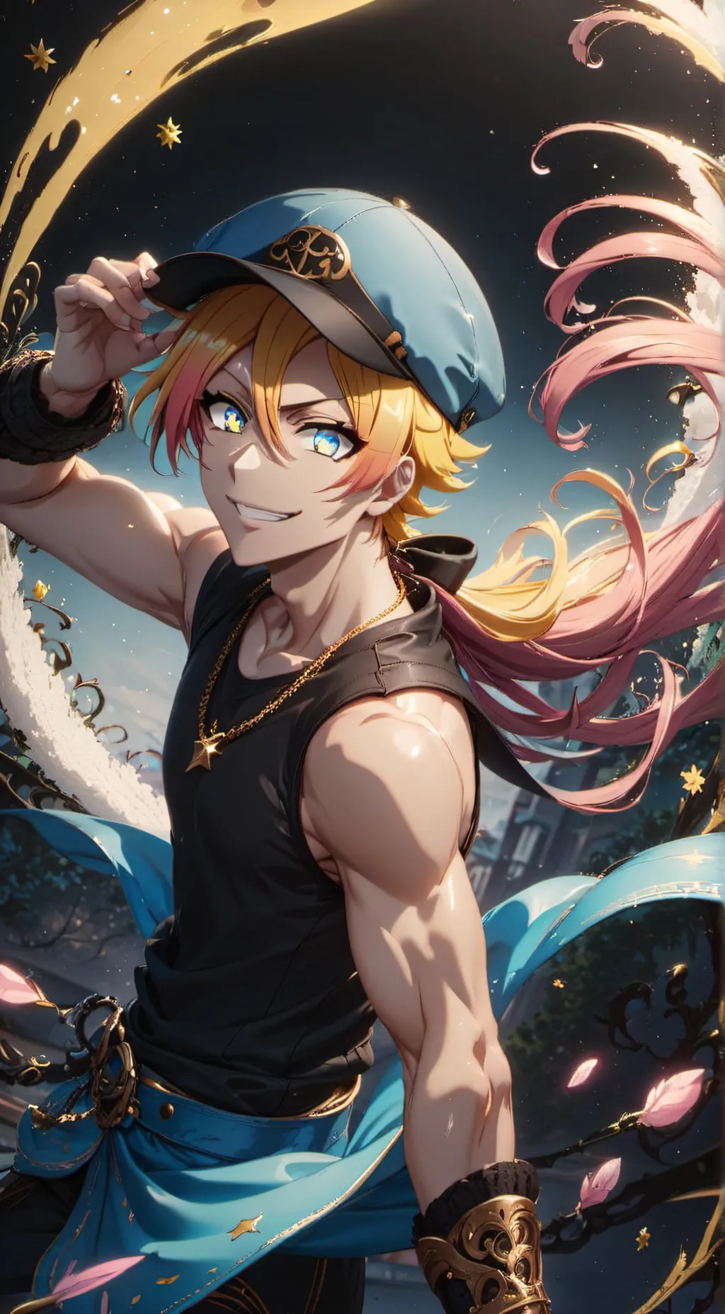 ai character: •|UNO(nanbaka)|• background