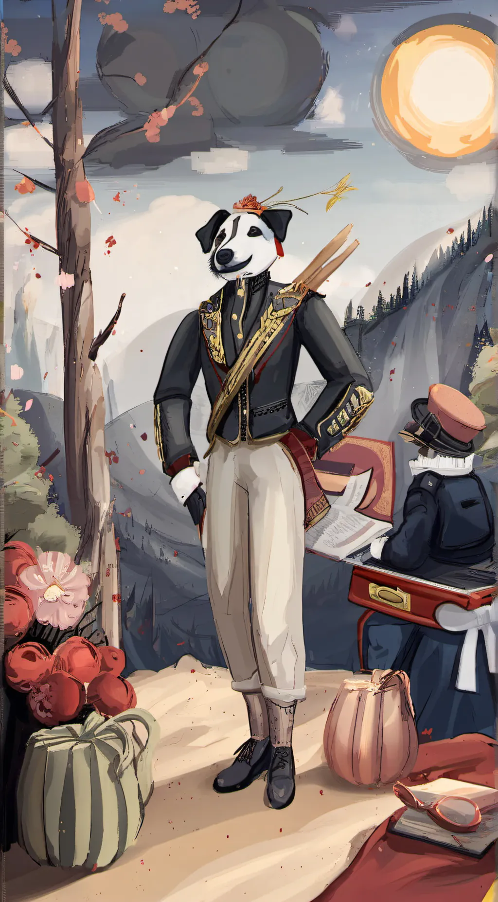 ai character: Panda background